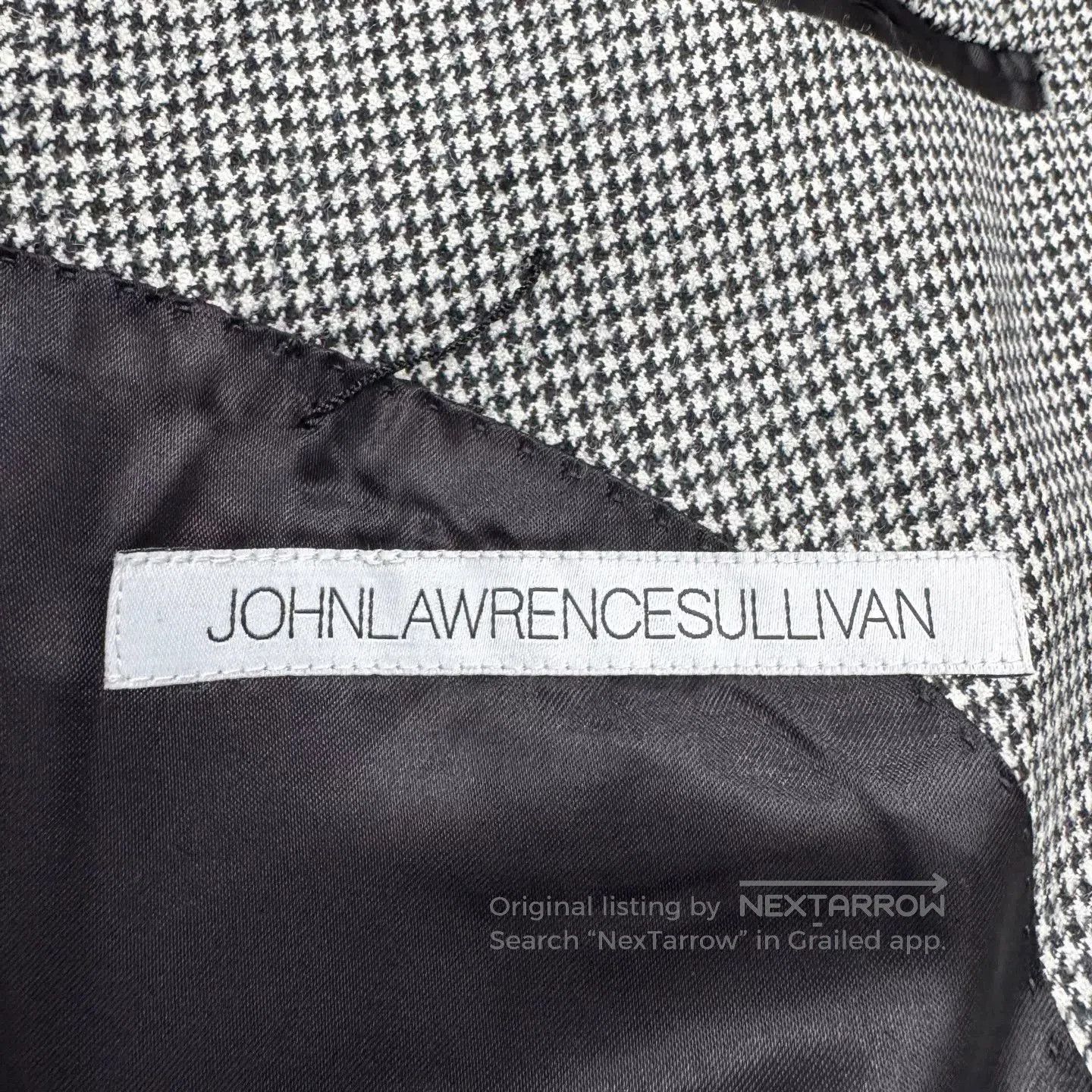 JOHN LAWRENCE SULLIVAN johnlawrencesullivan Houndstooth Wool Blazer. Size US M / EU 48-50 / 2 - 3 Thumbnail
