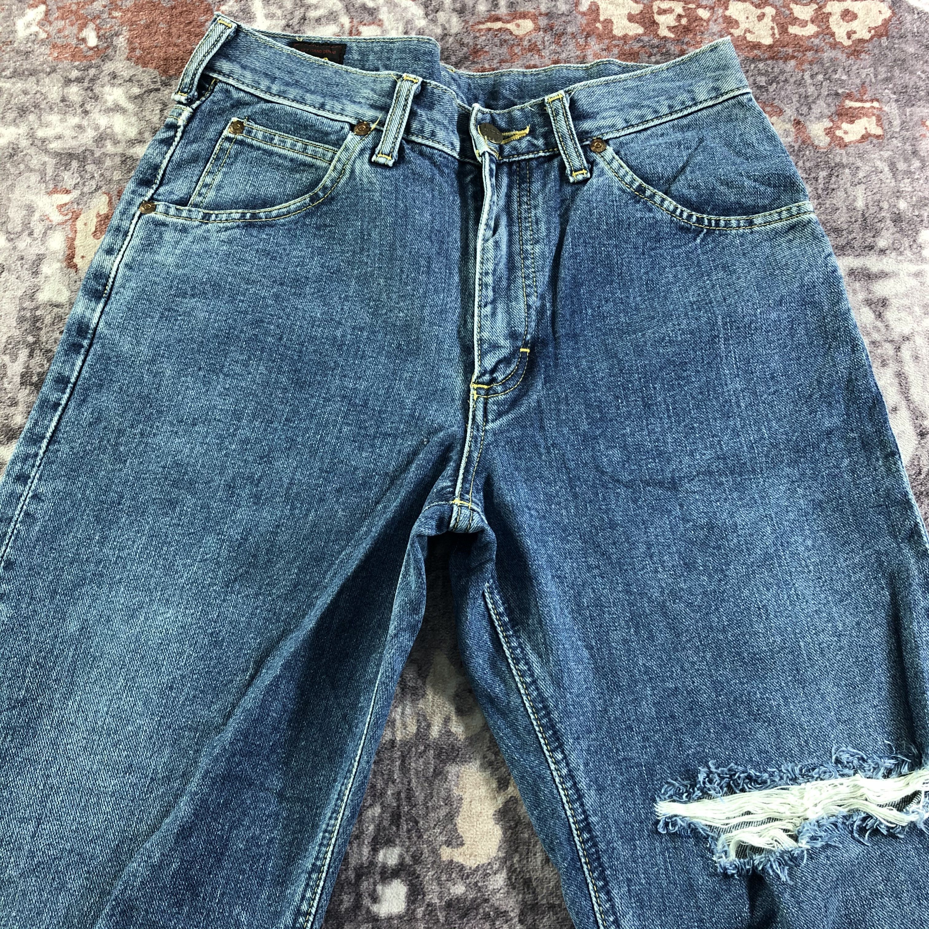 Lee Vintage Distress Lee Selvedge Jeans-JM3666 Size US 29 - 3 Thumbnail