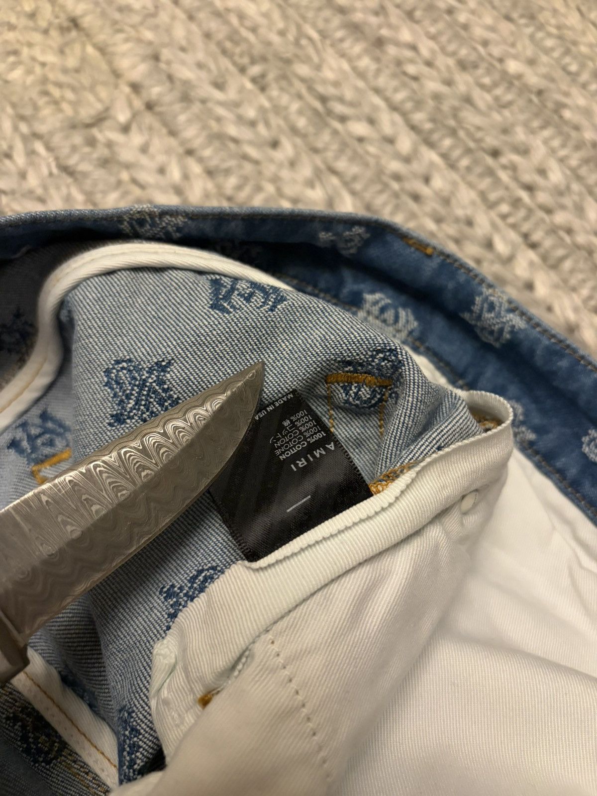 Amiri Amiri pattern jeans Size US 32 / EU 48 - 6 Thumbnail