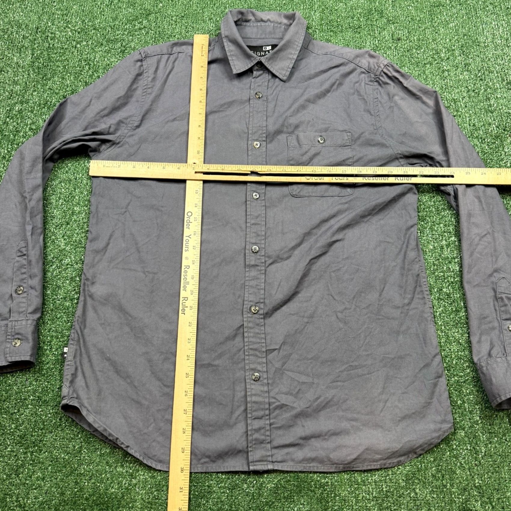 JW Anderson Fourstar x Brian Anderson Button-Up Shirt Men XL Gray Long Sleeve Skater Button Down Pocket Vintage No Size US XL / EU 56 / 4 - 6 Thumbnail