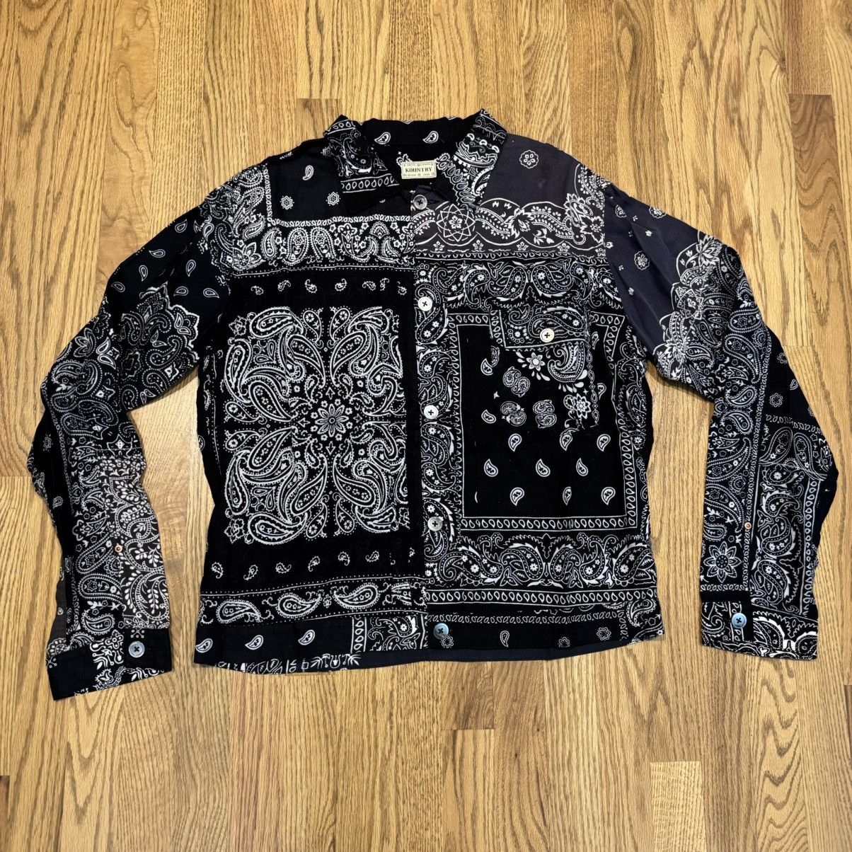 Kapital Kountry RARE 1 of 1 Kapital Kountry Bandana Patchwork Shirt Jacket Size US L / EU 52-54 / 3 - 2 Thumbnail