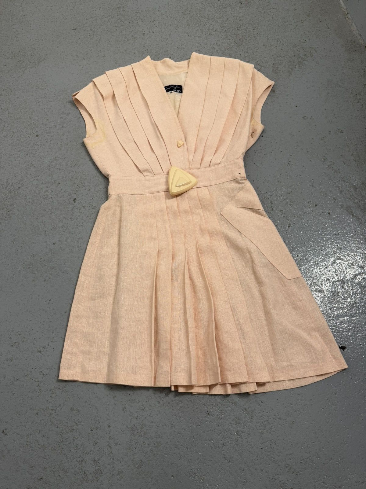Thierry Mugler Vintage 80s Thierry Mugler Active Linen Dress Size M / US 6-8 / IT 42-44 - 3 Thumbnail