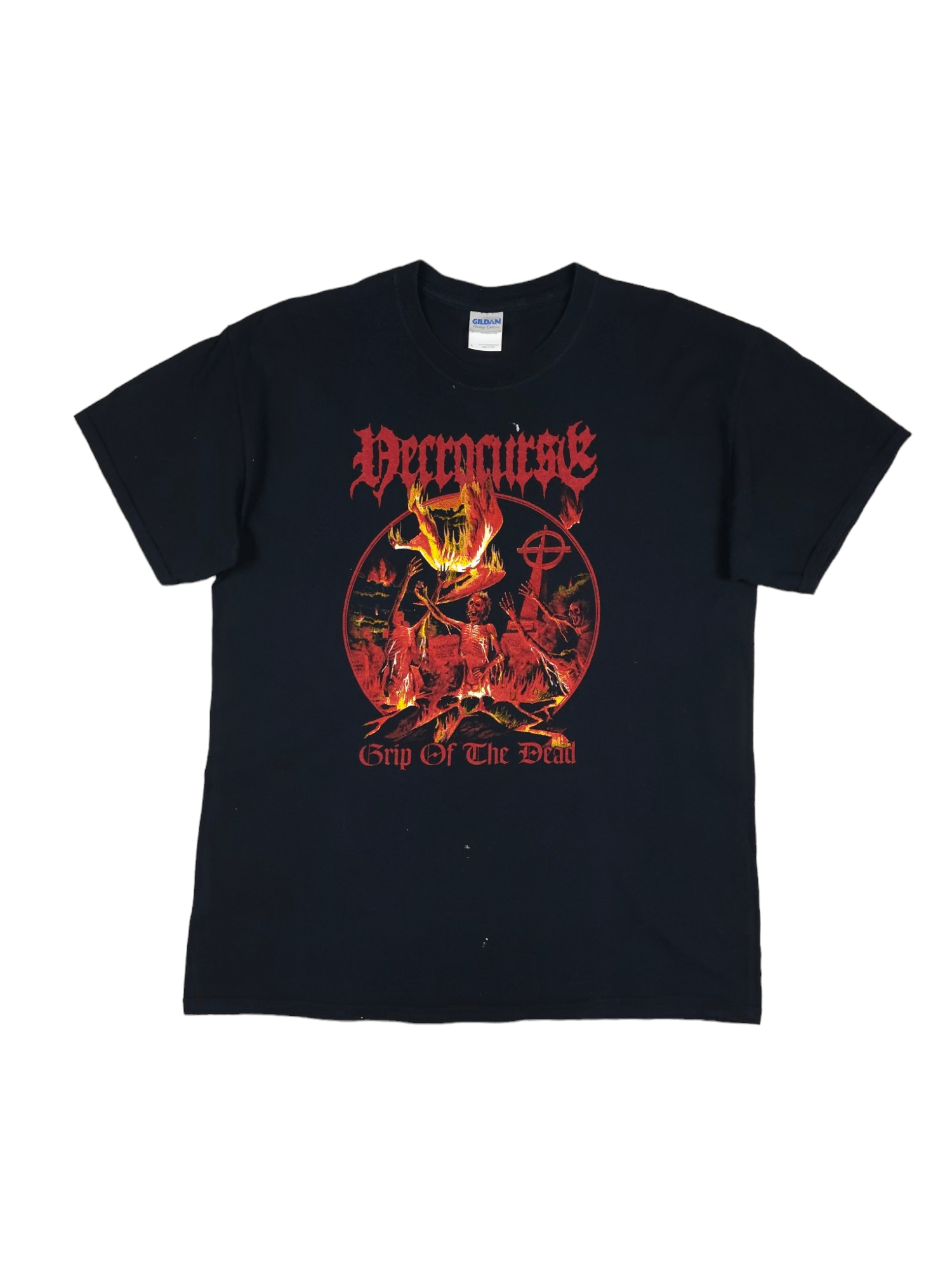 Band Tees × Vintage 💎 90s Necrocurse Tshirt Size L Metal Skeleton Death Y2K Size US L / EU 52-54 / 3 - 1 Thumbnail