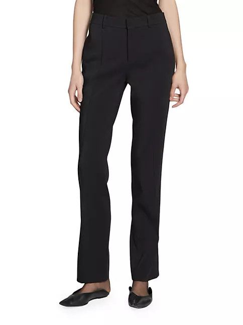 Saint Laurent Paris o1s1wg111124 Dup / Low-Rise Pants Stretch Gabardine in Black Size 38" / US 16 / IT 52 - 4 Thumbnail