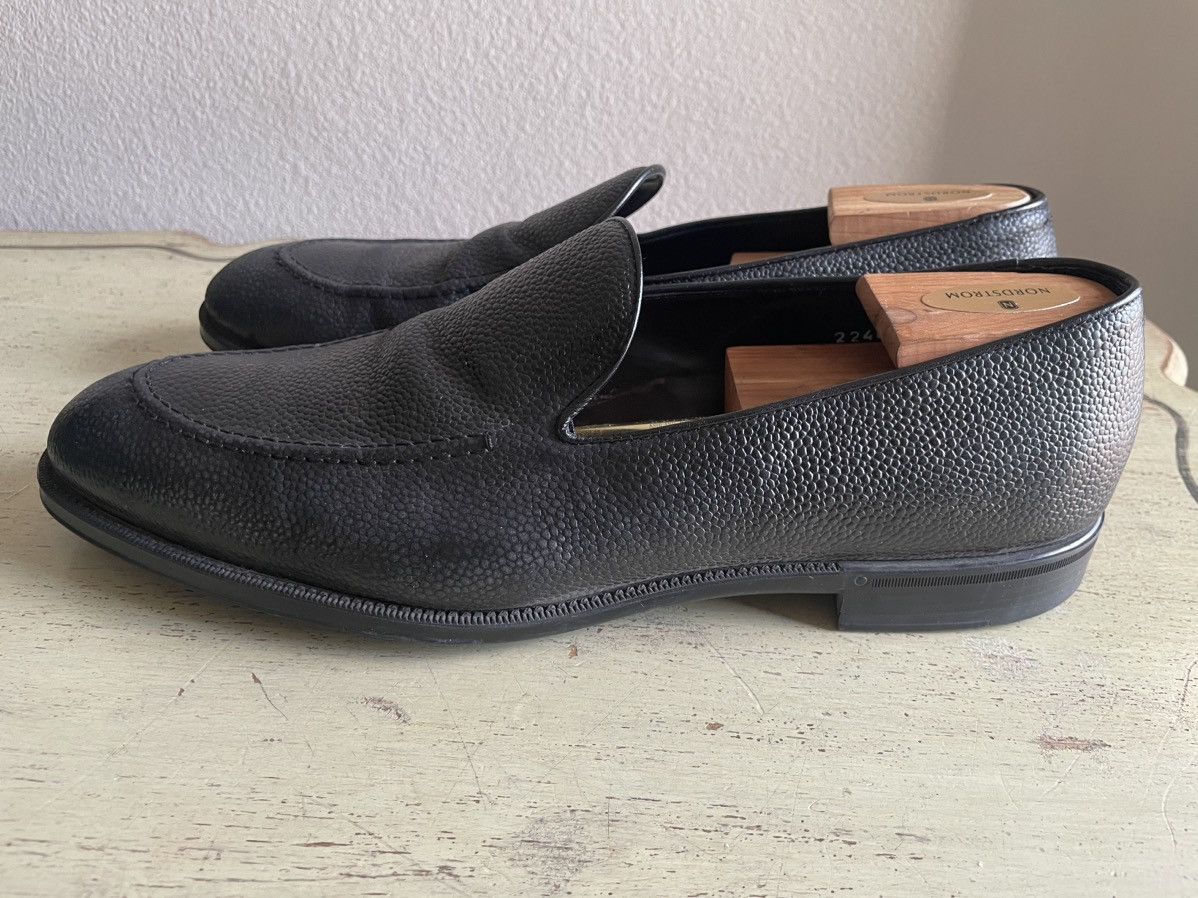 Doucal's Apron Toe Pebble Loafer Size US 13 / EU 46 - 4 Thumbnail