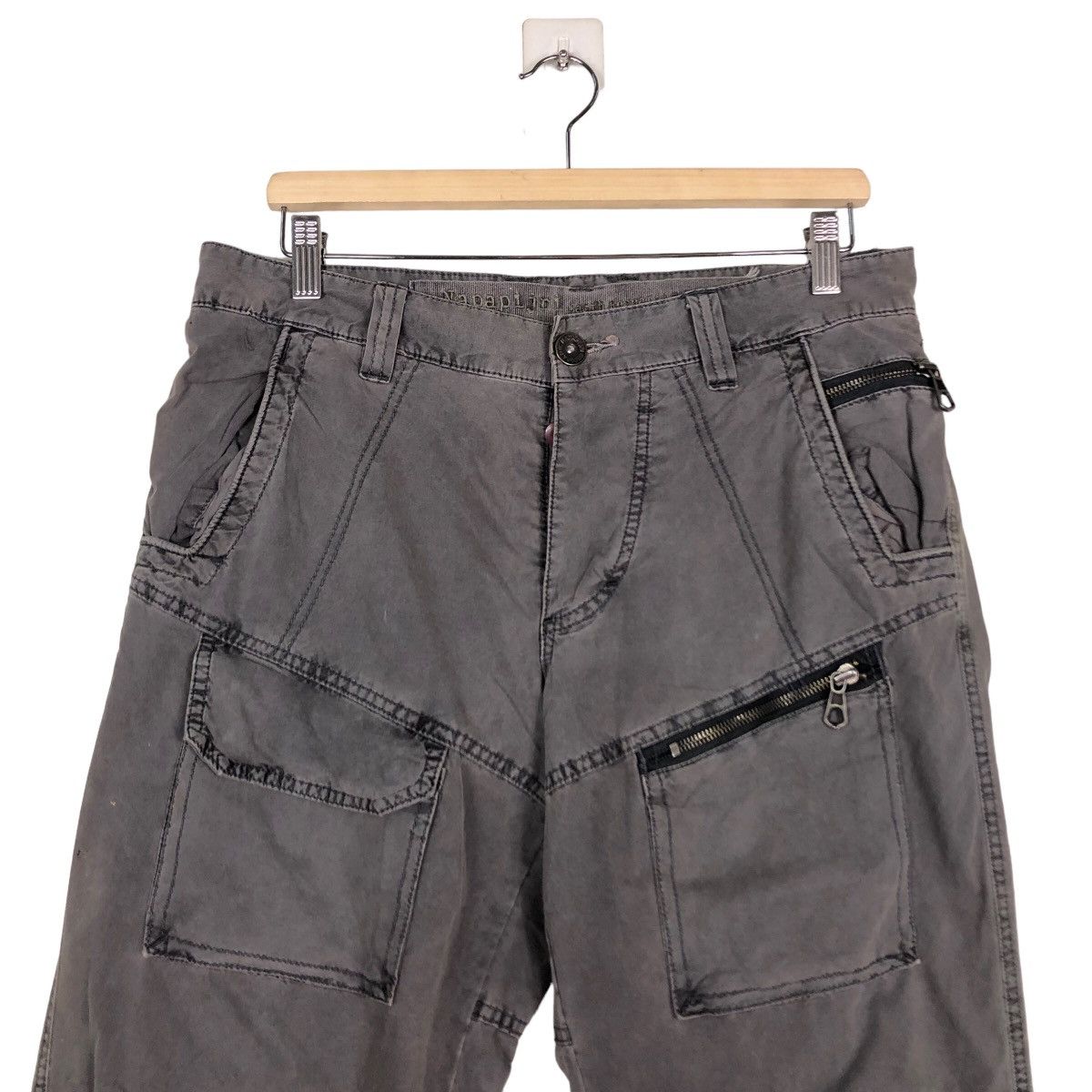 Napapijri 🔥Bush Cargo Pants Multi Pocket Hunting Napapijri Size US 34 / EU 50 - 3 Thumbnail
