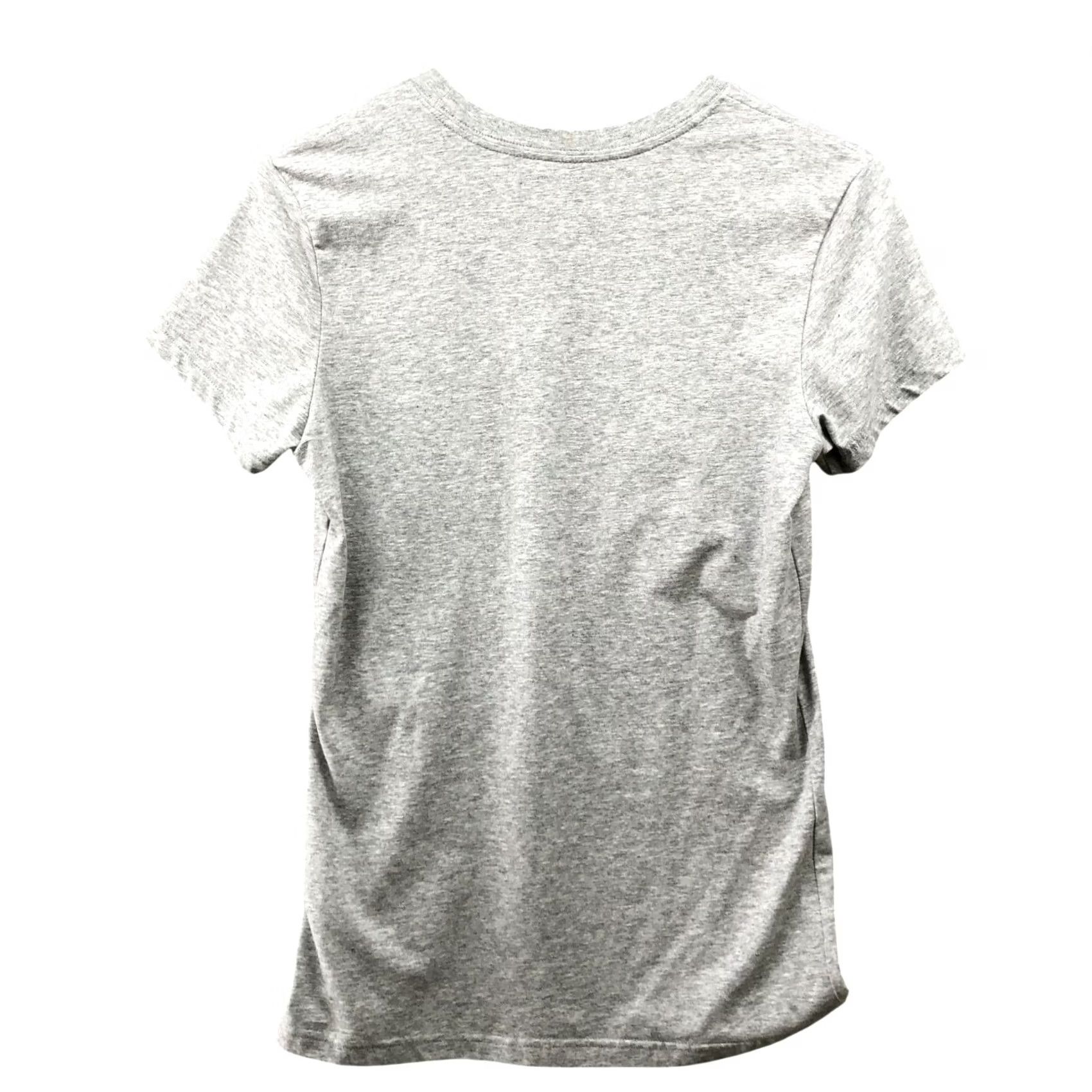 Nike Nike Dri-Fit Cotton Tee Womens M Gray Graphic Active Short Sleeve Crewneck Size 32" / US 10 / IT 46 - 2 Thumbnail