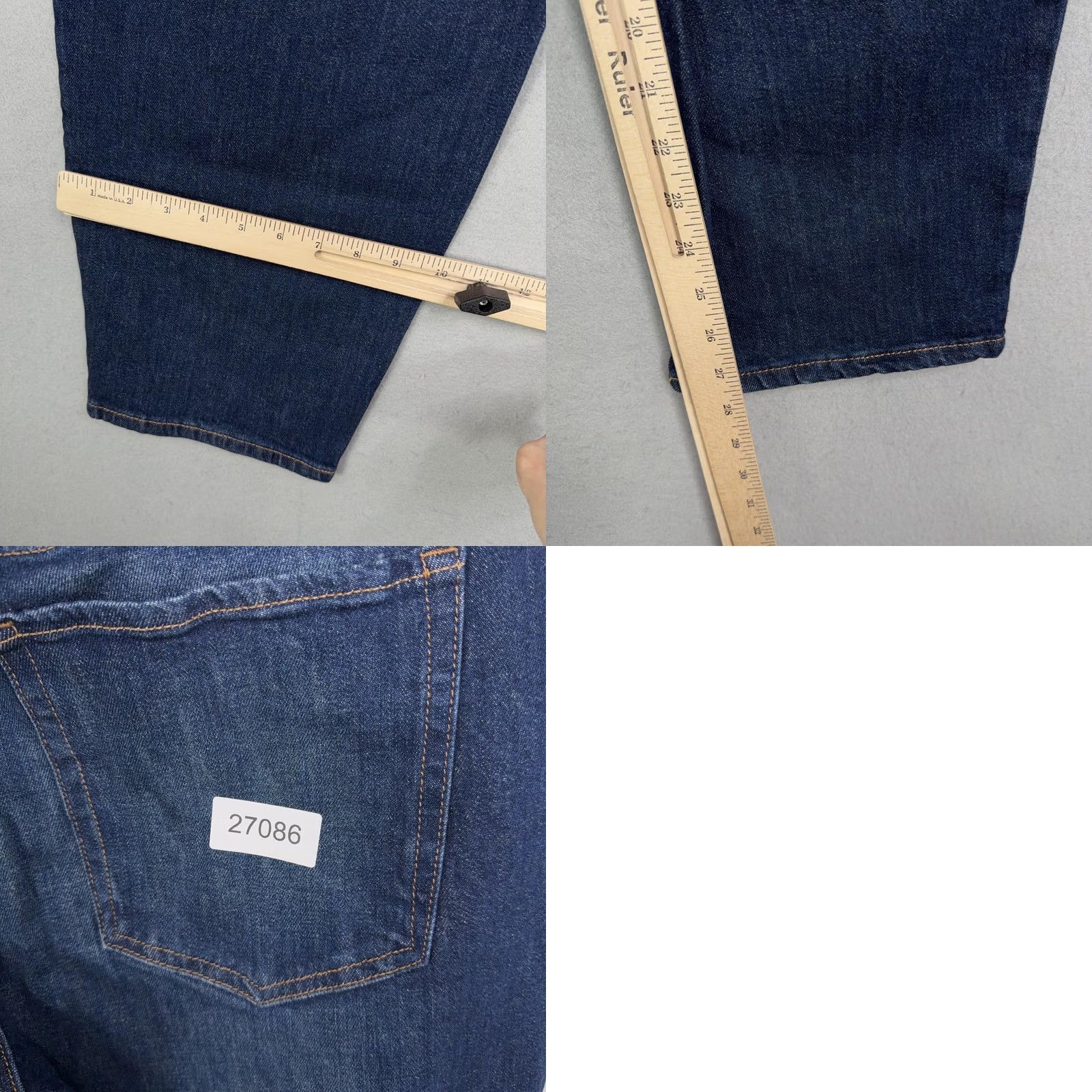 Old Navy Old Navy O.G. Straight Jeans Womens Plus 22 Med Wash Mid Rise Stretch Denim Size 40" / US 18 - 8 Thumbnail