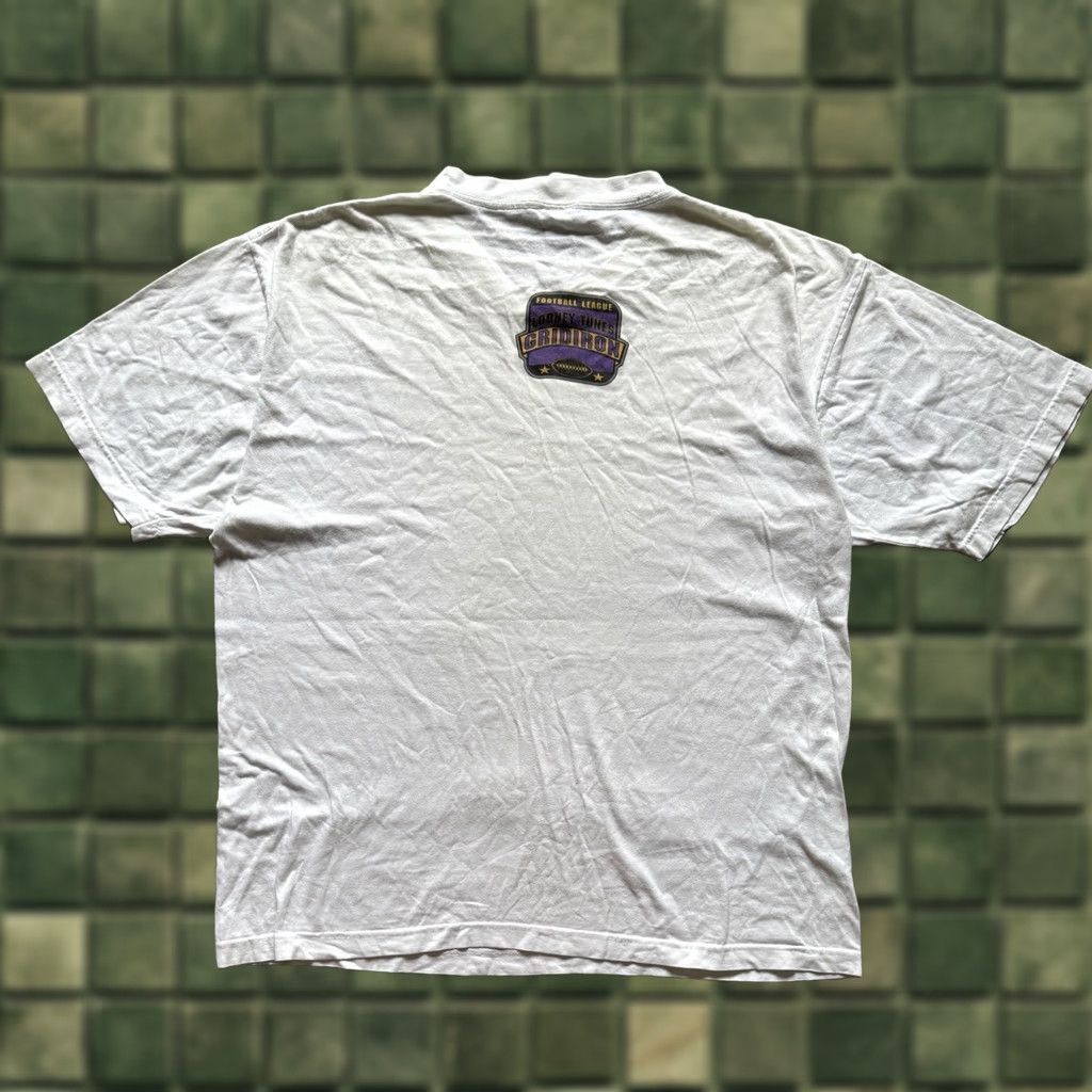 Vintage VTG Wile E Coyote Football League Gridiron Looney Tunes T-Shirt XL Beige Men Short Sleeve 90s Cotton Logo Size US XL / EU 56 / 4 - 1 Thumbnail