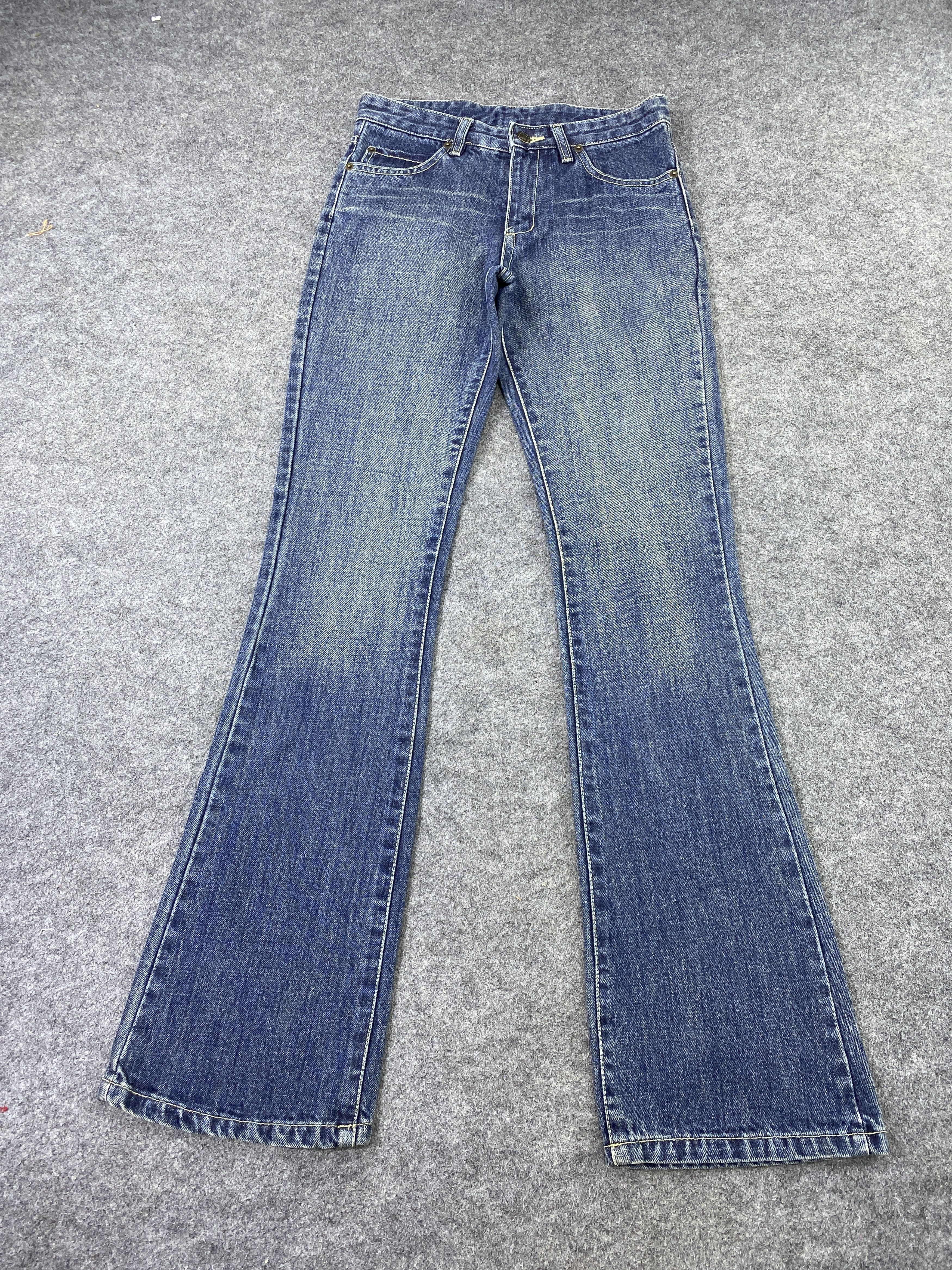 Japanese Brand Japanese Brand Blue Wash Flare Jeans - J984 Size 28" / US 6 / IT 42 - 2 Thumbnail