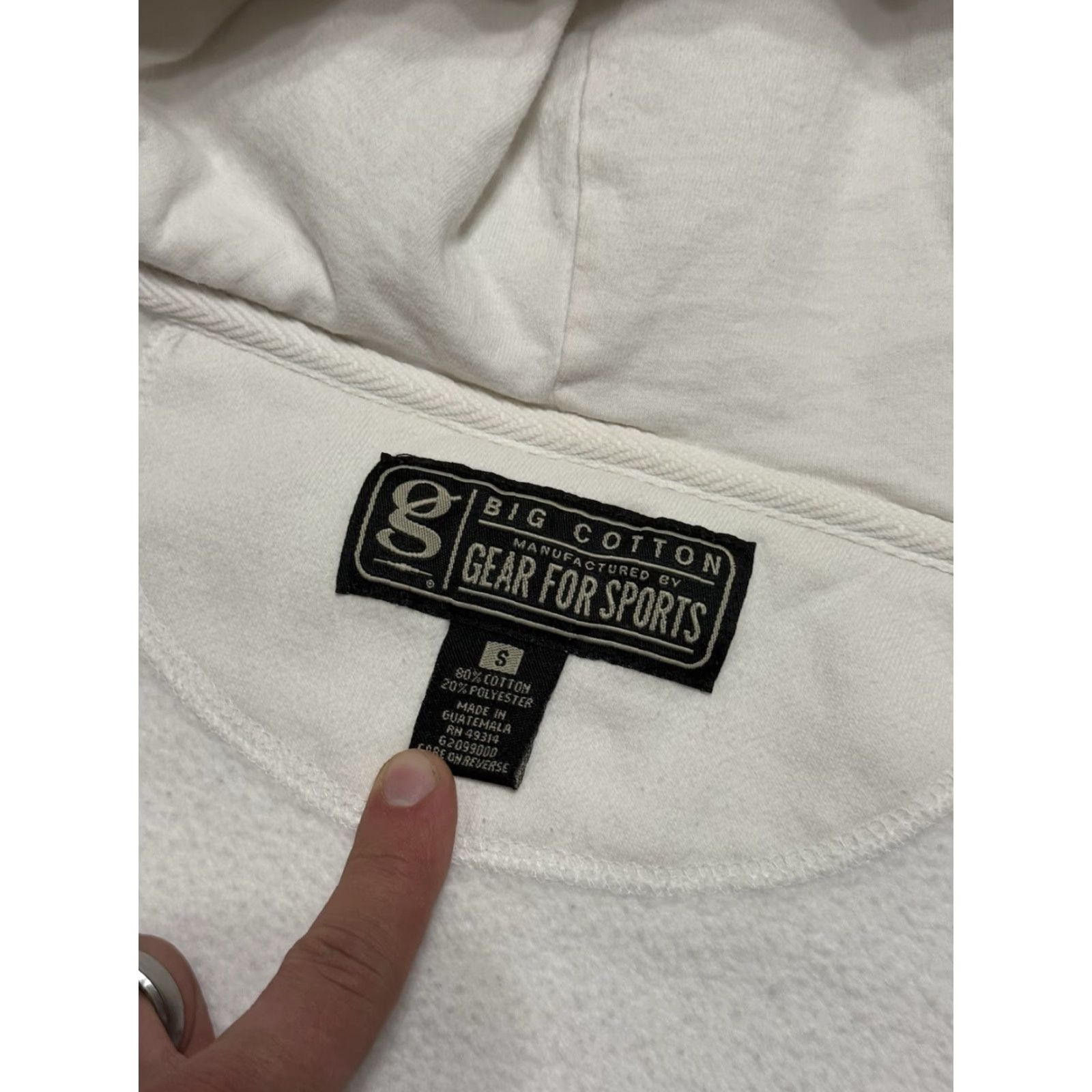 Vintage VINTAGE University Of Michigan Gear For Sports White Full Zip Jacket S Small 3-in-1 Cotton Blend Mens Size US S / EU 44-46 / 1 - 3 Thumbnail