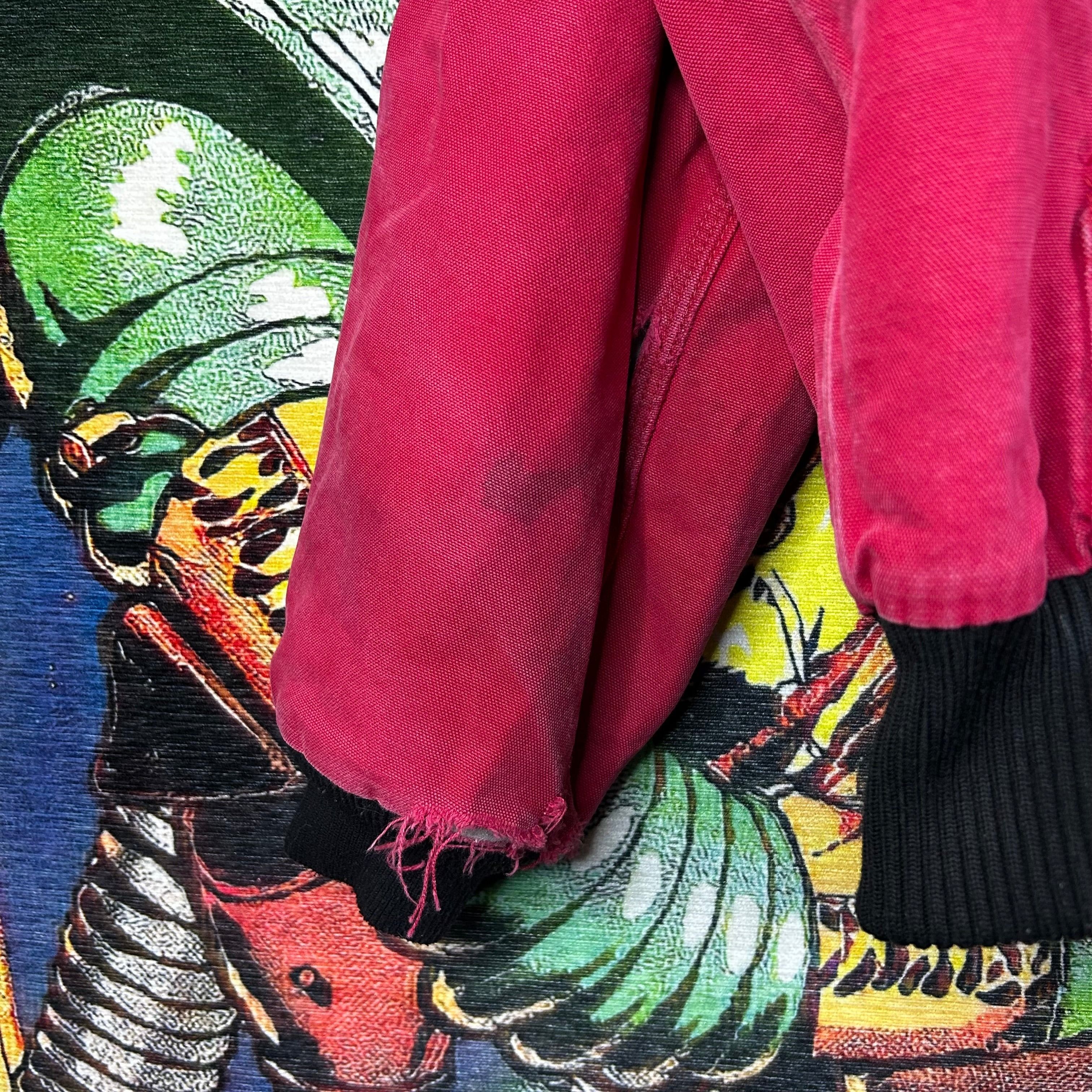 Carhartt × Vintage Vintage 00s Carhartt J140 Red Hooded Duck Canvas Jacket Size US L / EU 52-54 / 3 - 4 Thumbnail