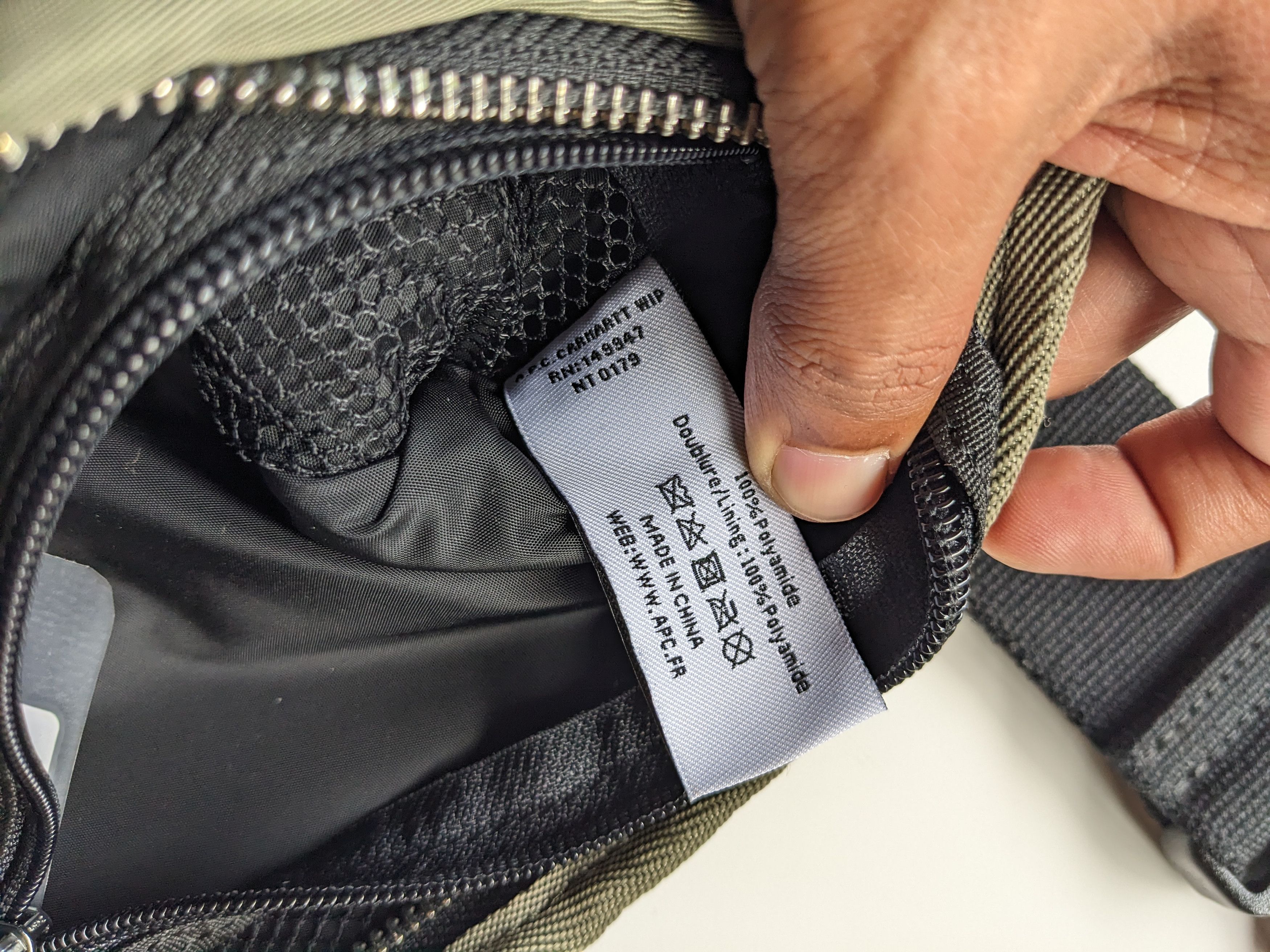 A.P.C. × Carhartt Wip A.P.C x Carhartt WIP shawn hip waistbag olive green Size ONE SIZE - 7 Thumbnail