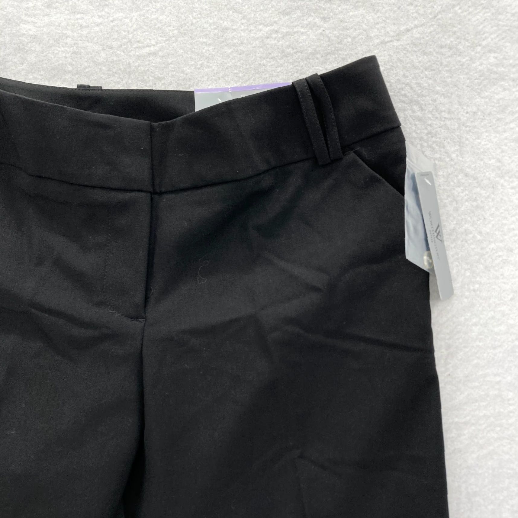 Worthington Worthington Modern Fit Pants Women's 12P Petite Black Capri Stretch NWT Capris Straight Leg, Pockets, Cuffed, Easy Care, NWT Size 34" / US 12 / IT 48 - 2 Thumbnail