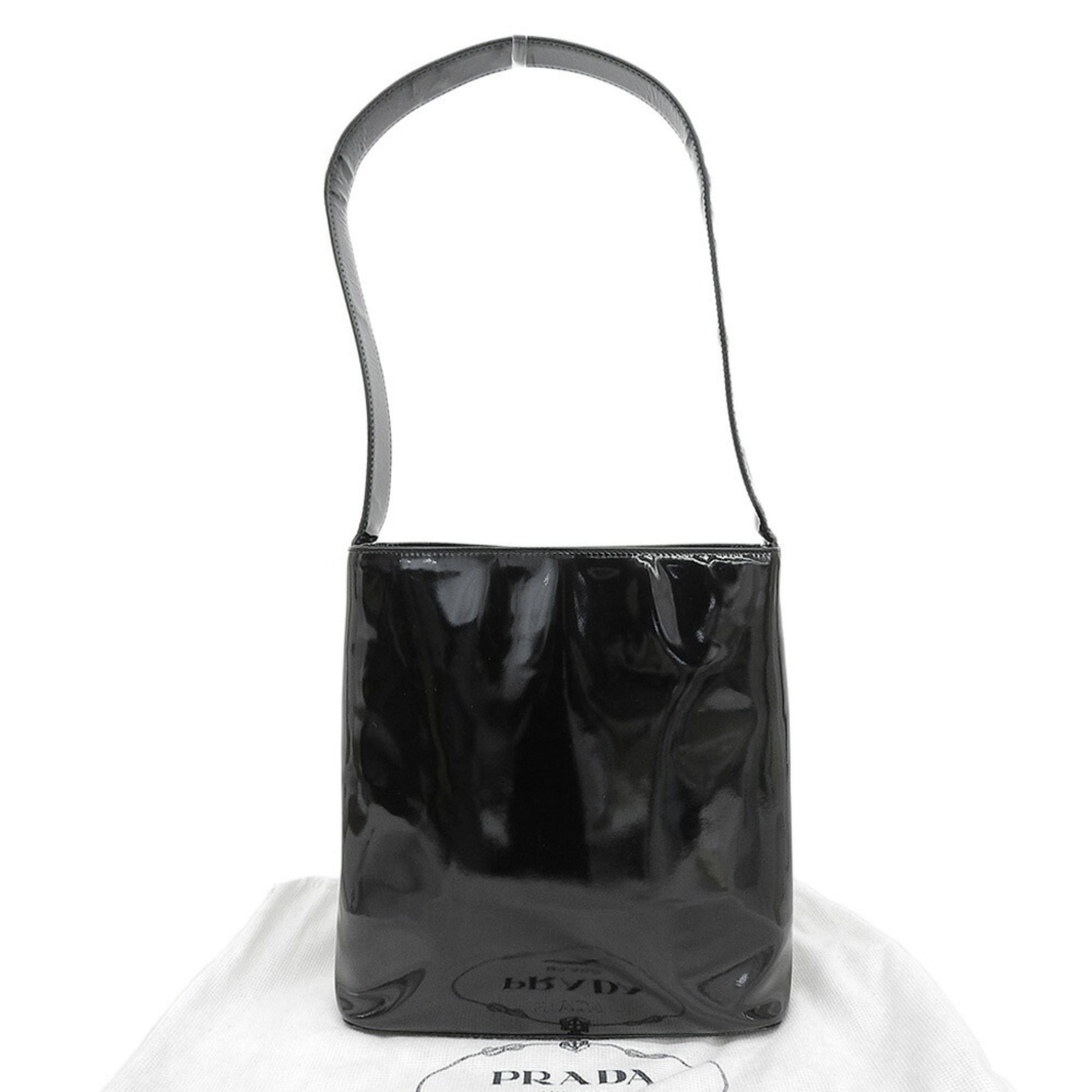 Prada Prada bag, enamel, black Size ONE SIZE - 1 Thumbnail