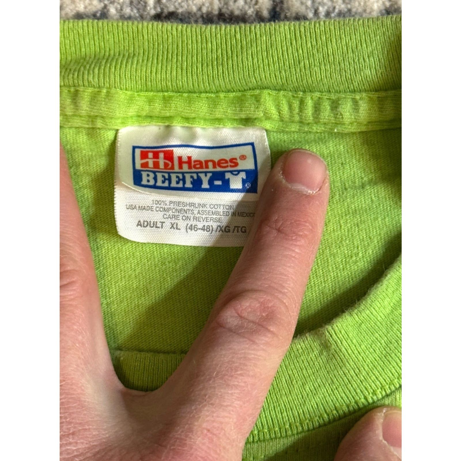 Hanes VINTAGE 2001 30th Anniversary Ann Arbor Hash Bash T Shirt XL Green Hanes Men COTTON Crew Neck Short Sleeve Logo Graphic Print Size US XL / EU 56 / 4 - 5 Thumbnail