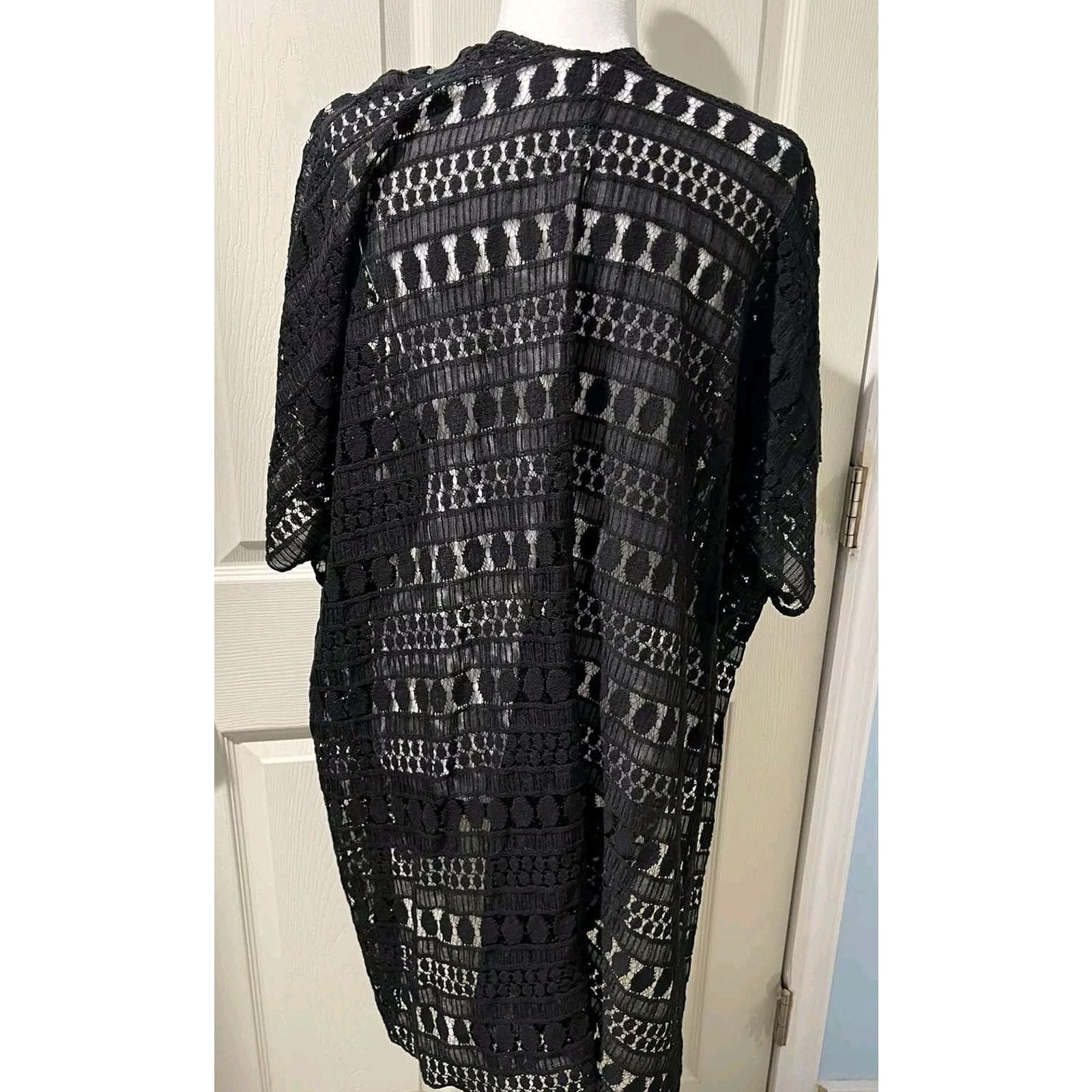 & Other Stories LANE BRYANT BLACK LACE KIMONO ONE SIZE Swim Cover A000600 Size S / US 4 / IT 40 - 5 Thumbnail