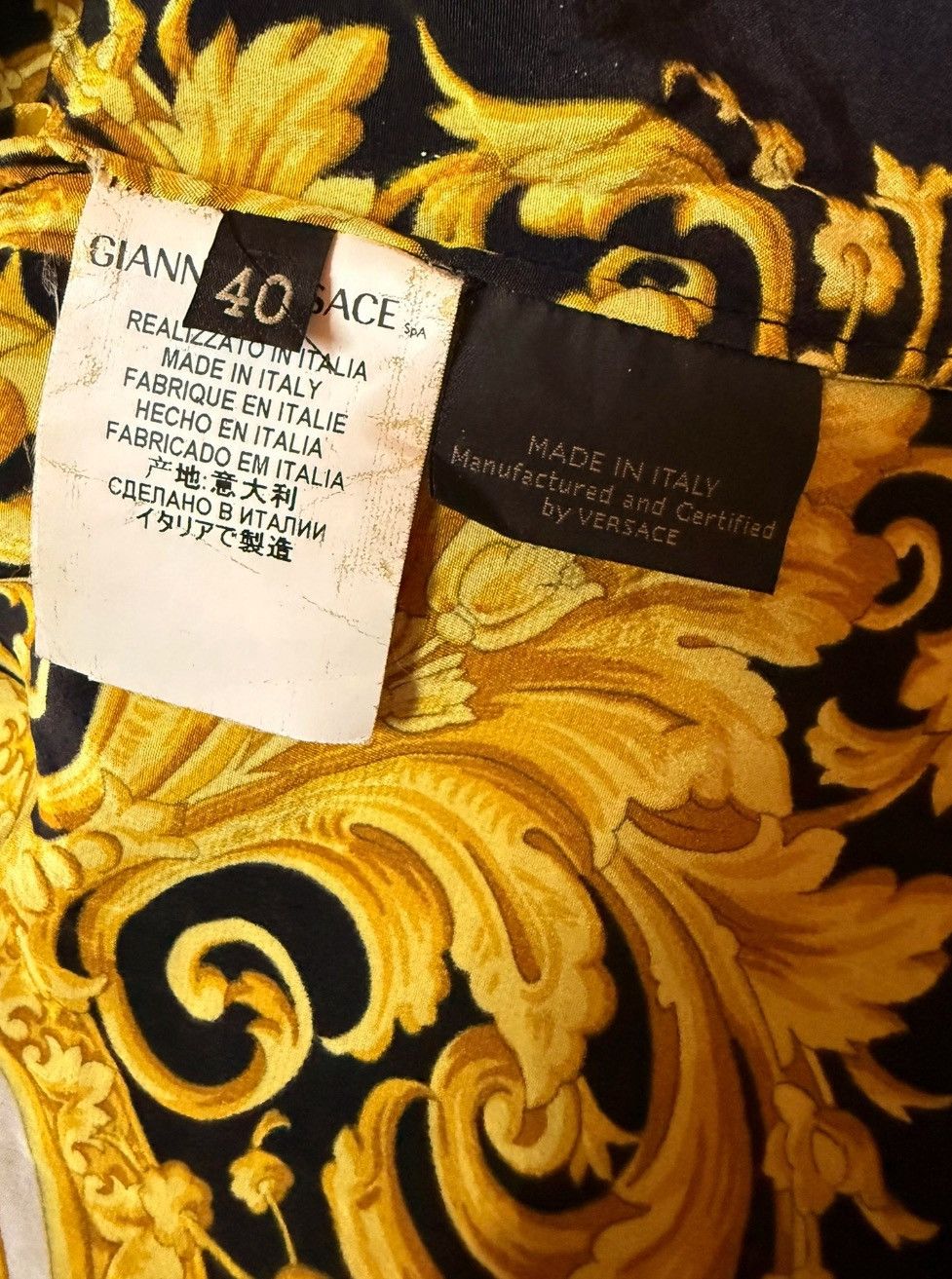 Versace Versace Silk Shirt Button Up Size S / US 4 / IT 40 - 3 Thumbnail