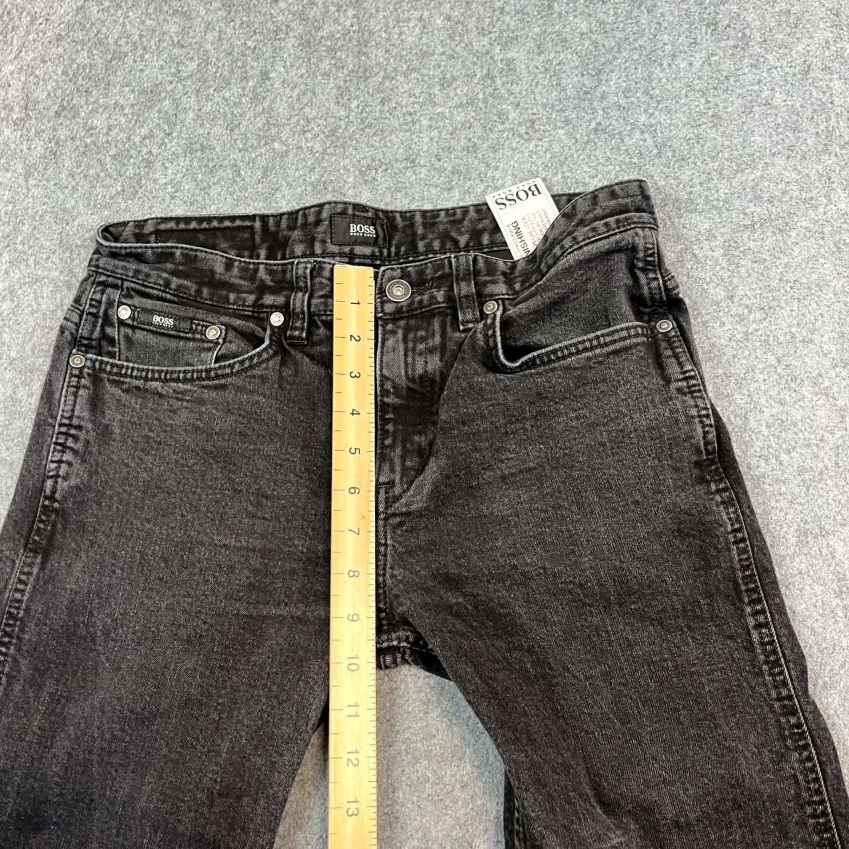 Hugo Boss HUGO BOSS Jeans Kentucky Slim Tapered 32 30 Denim Black Dark Wash Stretch 5-Pocket Men's Casual Pants Size US 32 / EU 48 - 5 Thumbnail