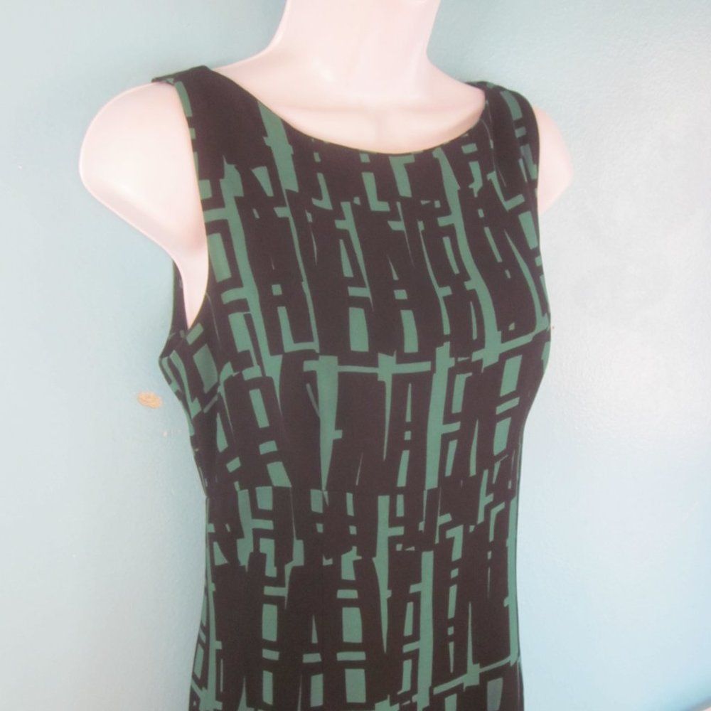 MILLY Milly Womens Green Black Business Sheath Dress Size 6 Size M / US 6-8 / IT 42-44 - 9 Thumbnail
