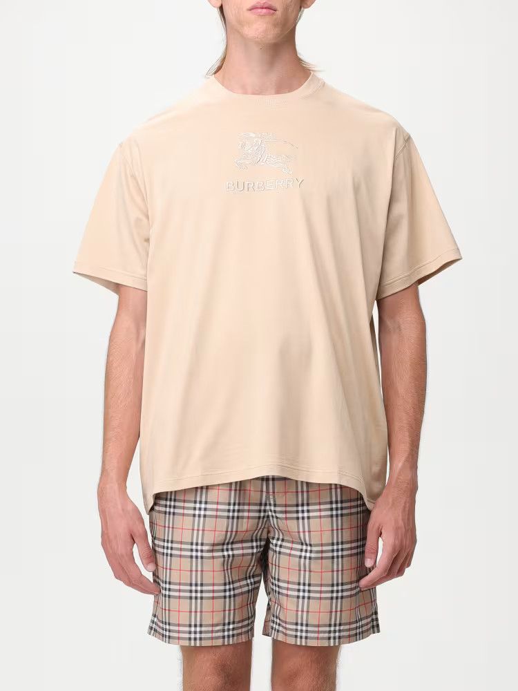 Burberry o1y0426 Crewneck T-Shirt in Beige Size US S / EU 44-46 / 1 - 1 Thumbnail