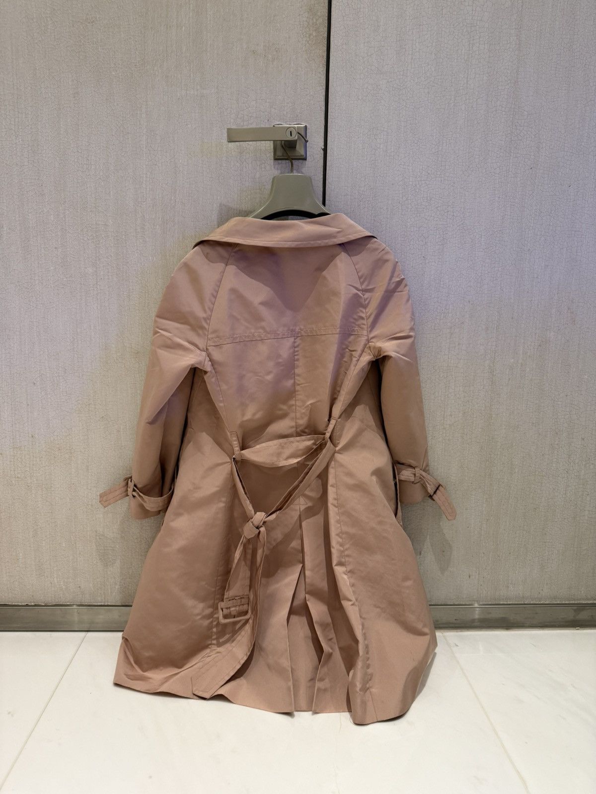 Prada Prada Long Pink Trench Coat Size S / US 4 / IT 40 - 2 Thumbnail