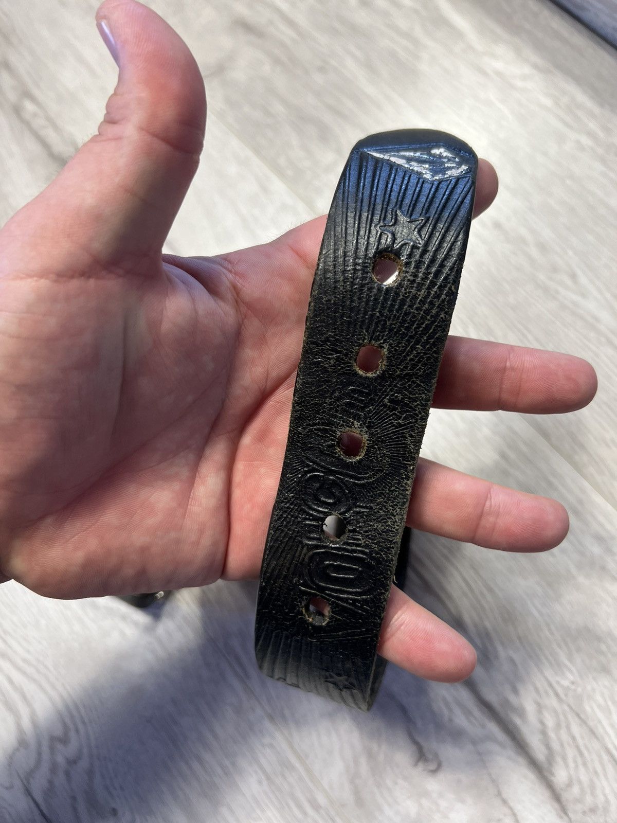 Volcom Vintage Volcom Leather Belt Monogram Logo Sk8 Skateboarding Size ONE SIZE - 5 Thumbnail