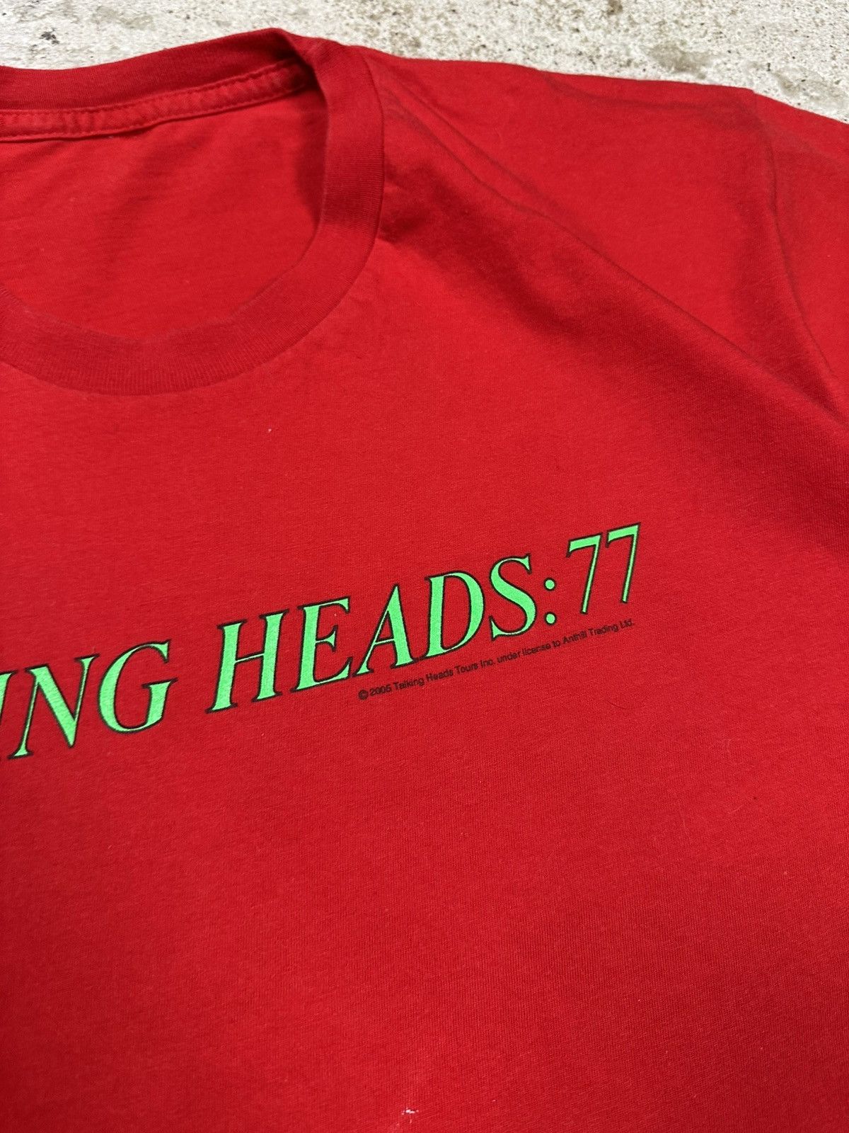 Band Tees Vintage 2005 Talking Heads 77 Band Tour Red T Shirt Tee Size US L / EU 52-54 / 3 - 8 Thumbnail