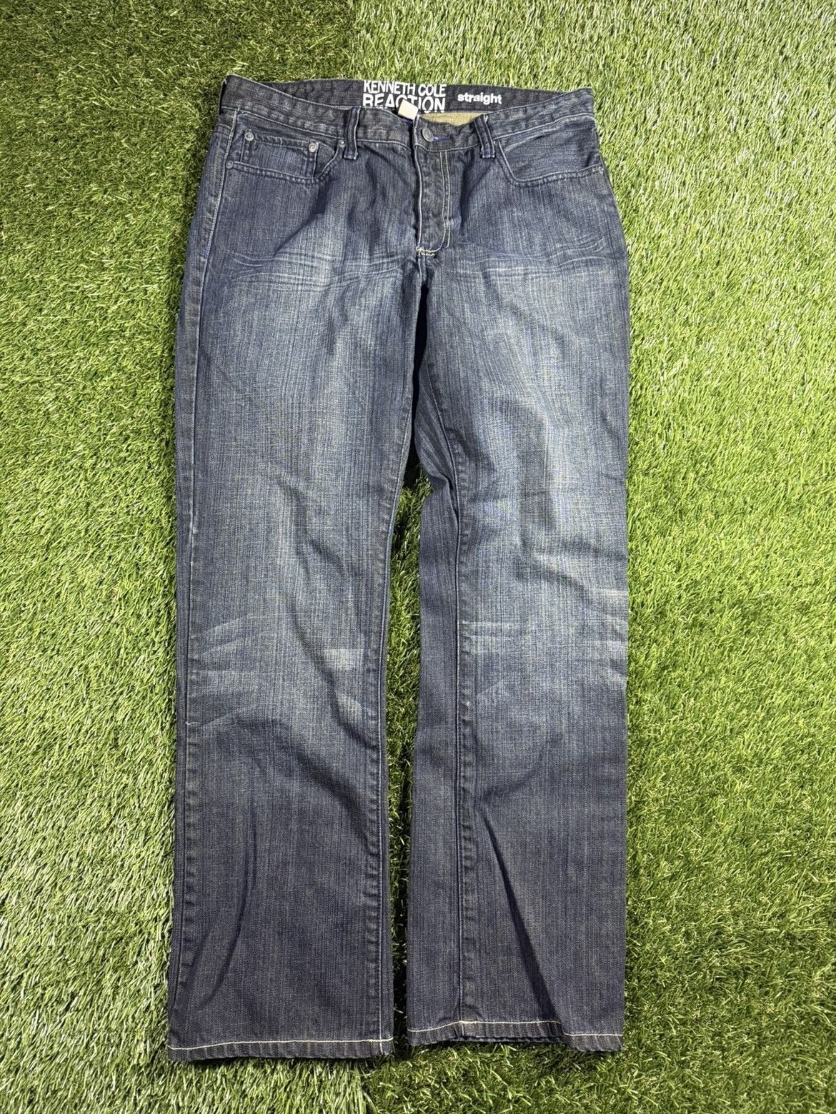Kenneth Cole Vintage Y2K Baggy Grunge Style Denim Skater Jeans Size US 33 - 2 Thumbnail