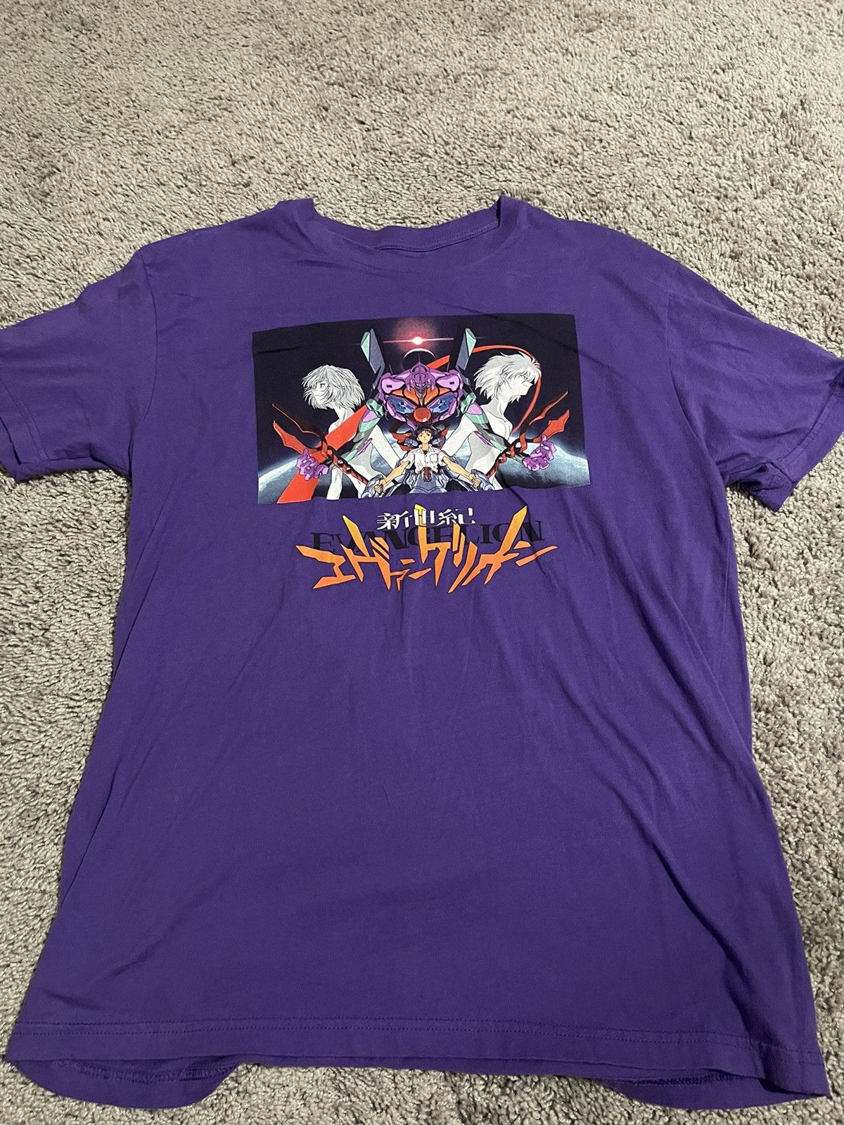 Streetwear Neon Genesis Evangelion Boxlunch Purple Tee Graphic Anime ...