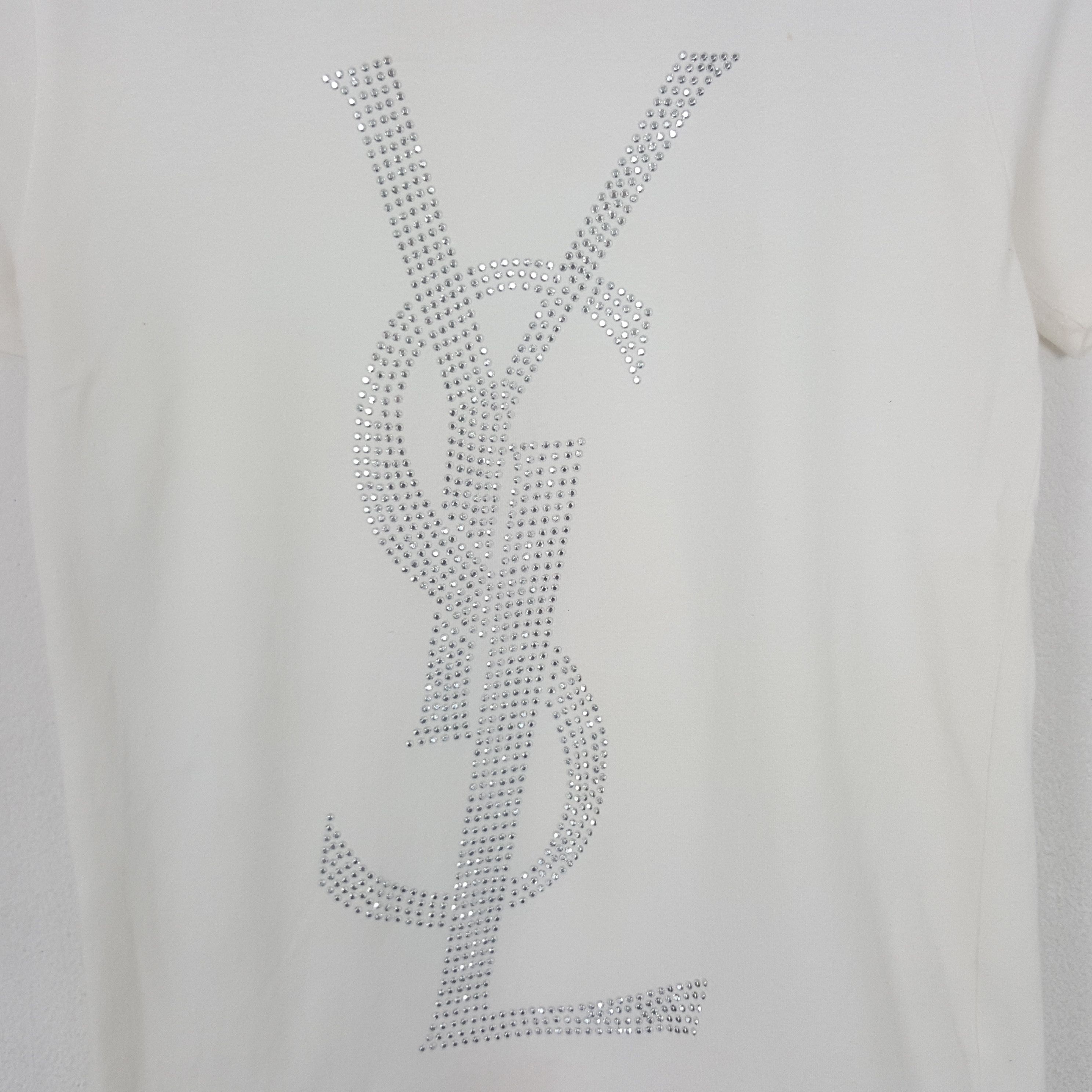 Other Vintage Yves Saint Laurent Logo Tshirt Size XXS / US 00 / IT 34 - 2 Thumbnail