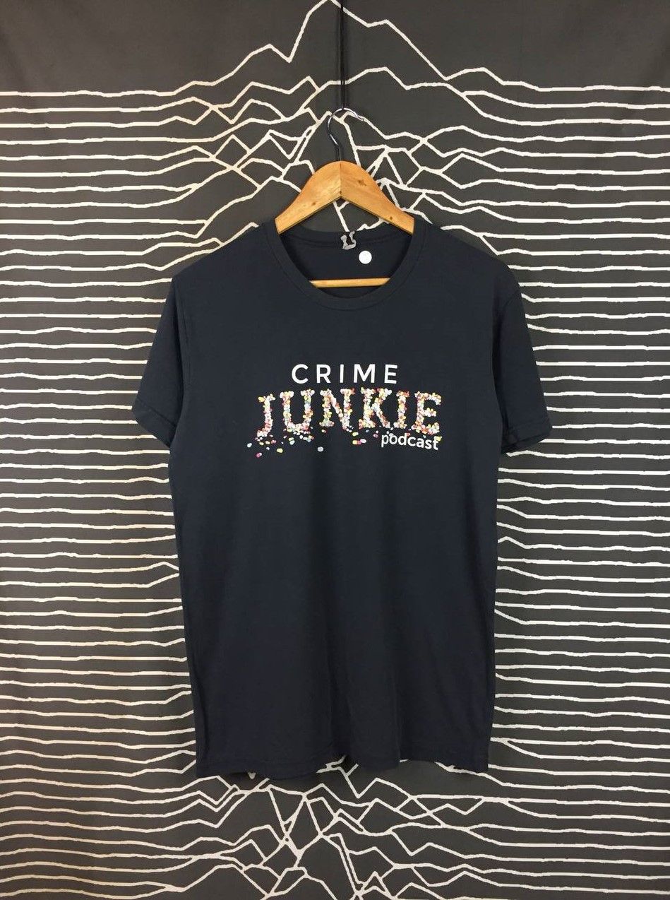 Next Level Apparel Crime Junkie Podcast Pill Logo True Crime Fan Gear Tee Size US M / EU 48-50 / 2 - 2 Thumbnail