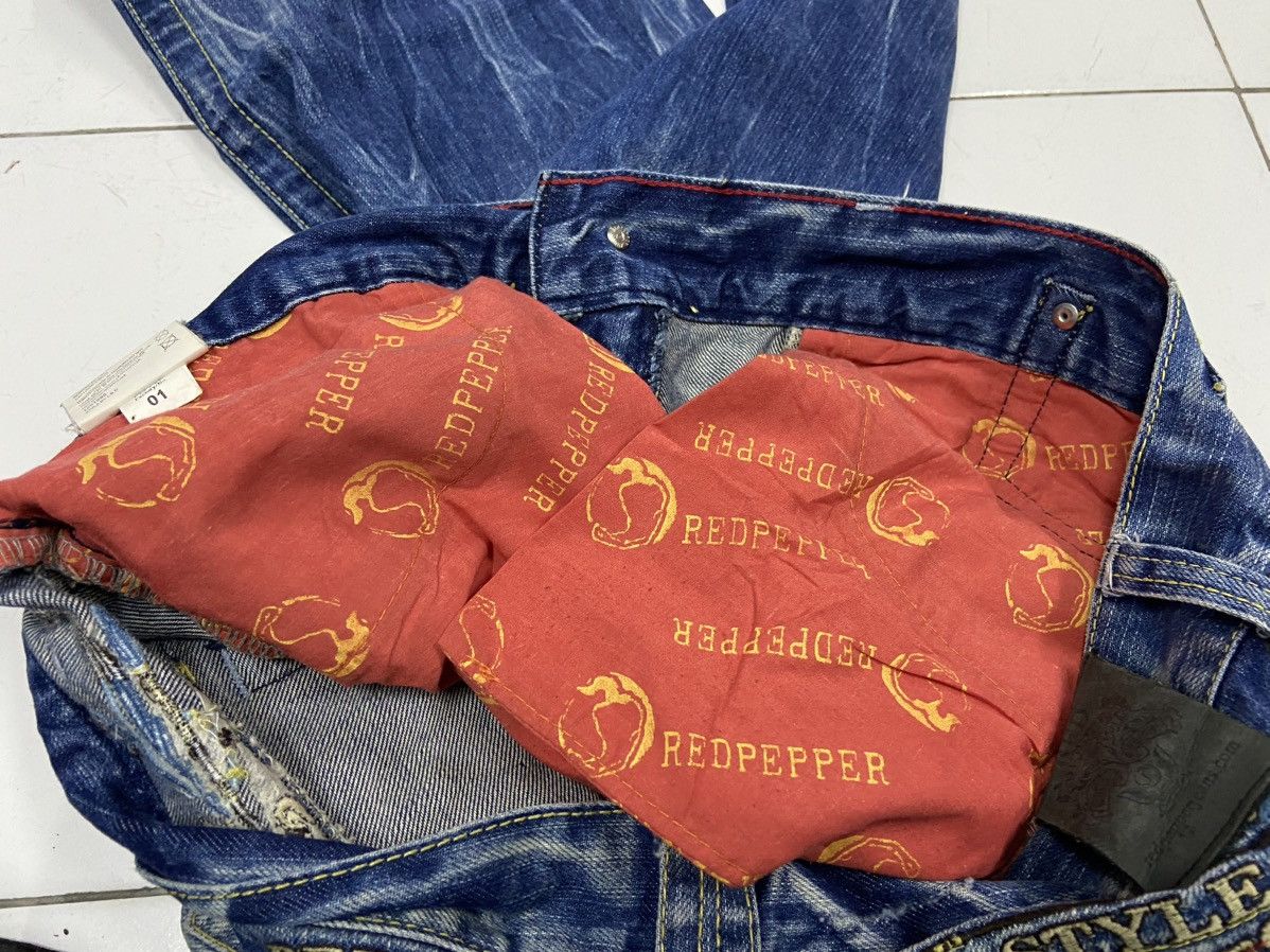 Japanese Brand RED PEPPER STYLE PROJECT DENIM FLARE JEANS Size US 36 / EU 52 - 13 Thumbnail