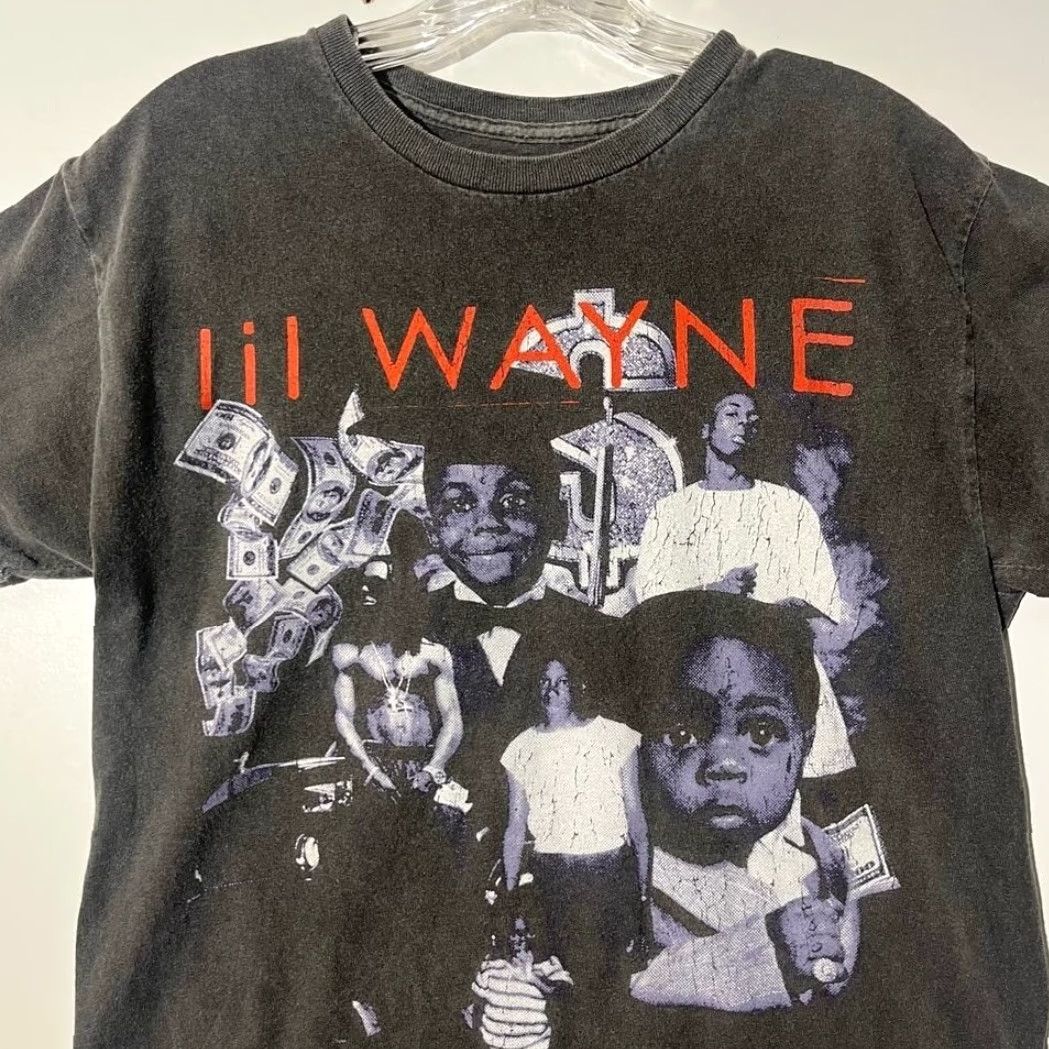 Vintage Lil Wayne Best Rapper Alive Graphic T-Shirt Mens M Black Crew Neck Short Sleeve Hip Hop Logo T-Shirt M18 Size US M / EU 48-50 / 2 - 2 Thumbnail