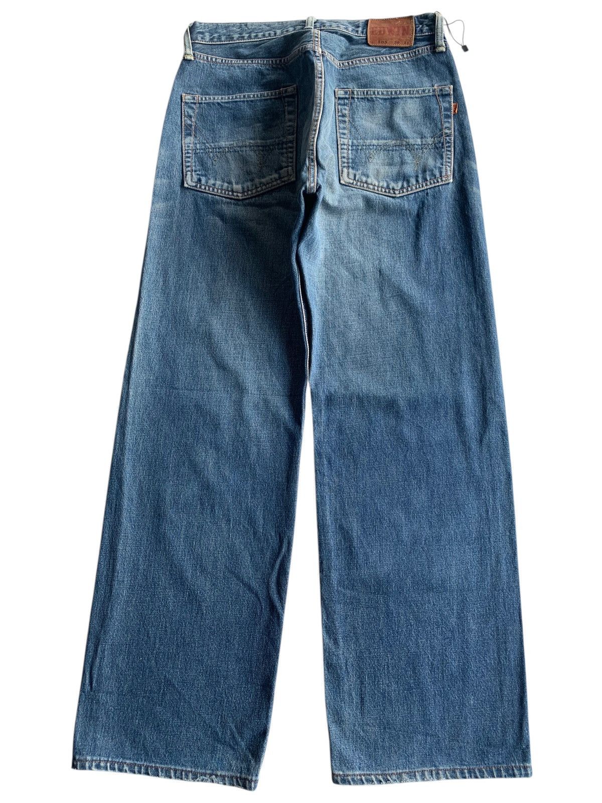 Edwin VINTAGE EDWIN 505 SELVEDGE BAGGY FADED DISTRESSED DENIM Size US 30 / EU 46 - 2 Thumbnail