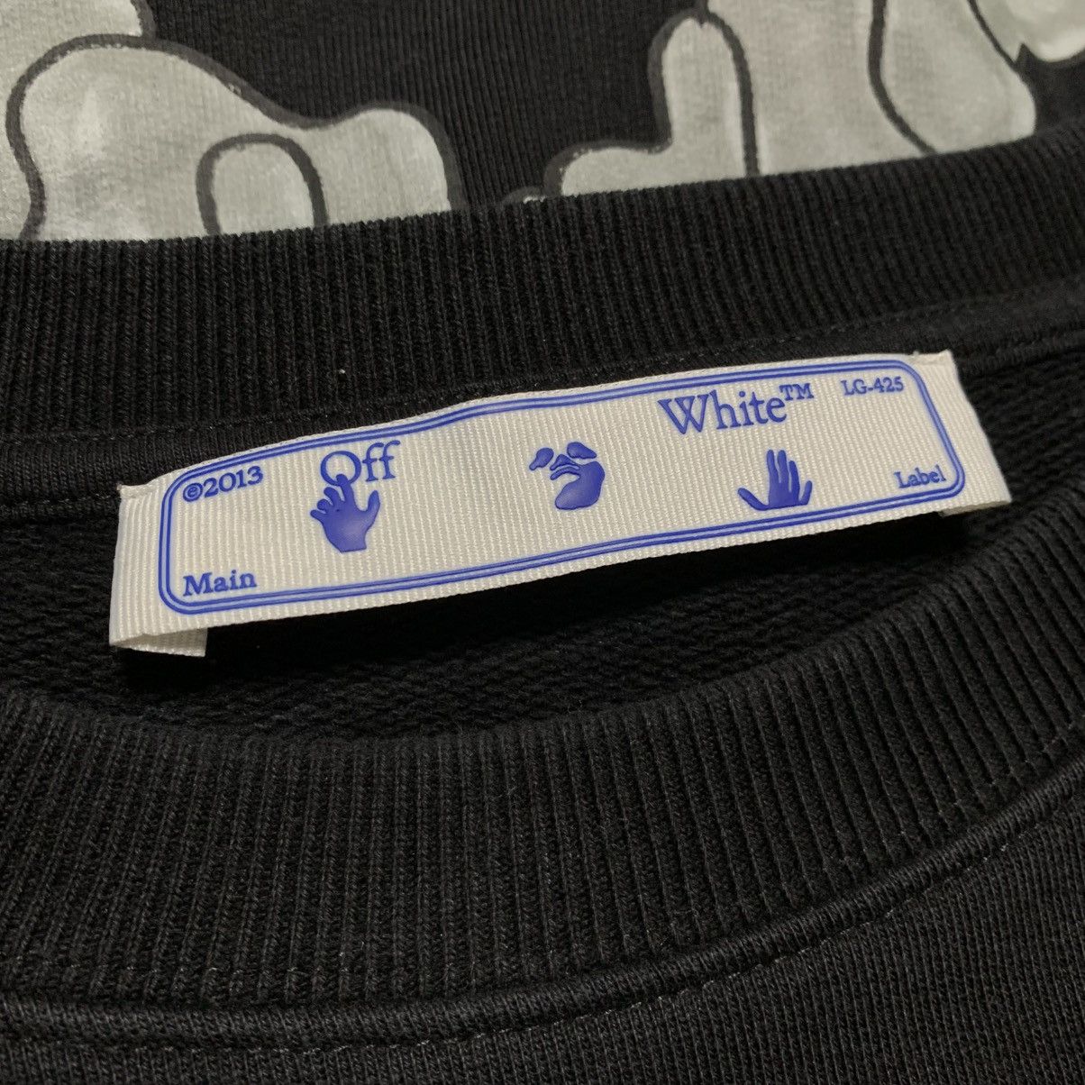 Off-White Off White Large Marker Arrows Black Sweatshirt Crewneck Size US L / EU 52-54 / 3 - 6 Thumbnail