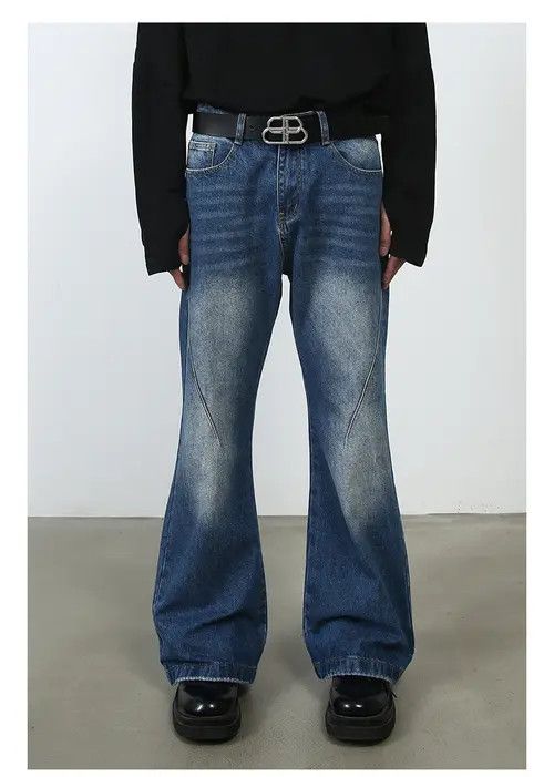 VIBE Men's American street style straight flared cleanfit jeans Size US 32 / EU 48 - 2 Thumbnail