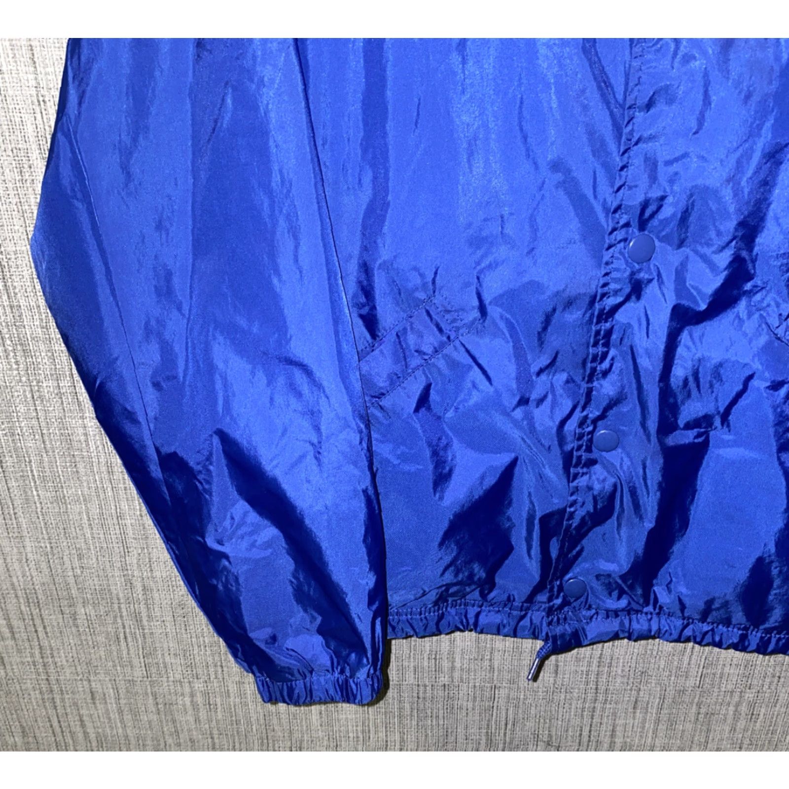 Port Authority Port Authority Mens Blue Sport Tek Snap Button Jacket Size L Size US L / EU 52-54 / 3 - 4 Thumbnail
