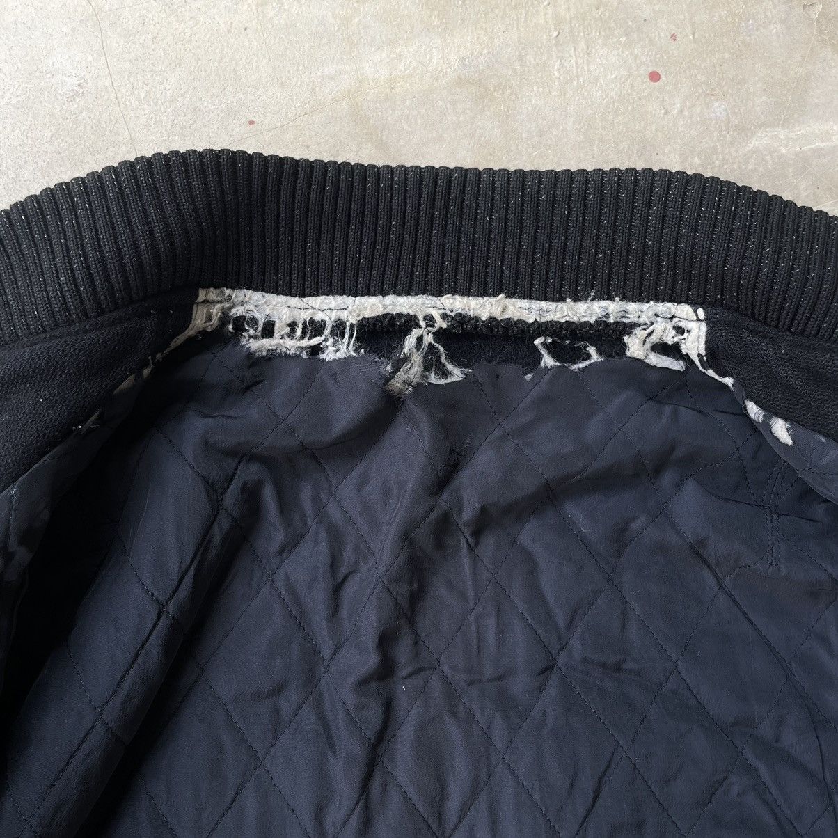 Issey Miyake JunMen By Jun Takahashi Sleeve Leather Varsity Bomber Jacket Size US M / EU 48-50 / 2 - 13 Thumbnail