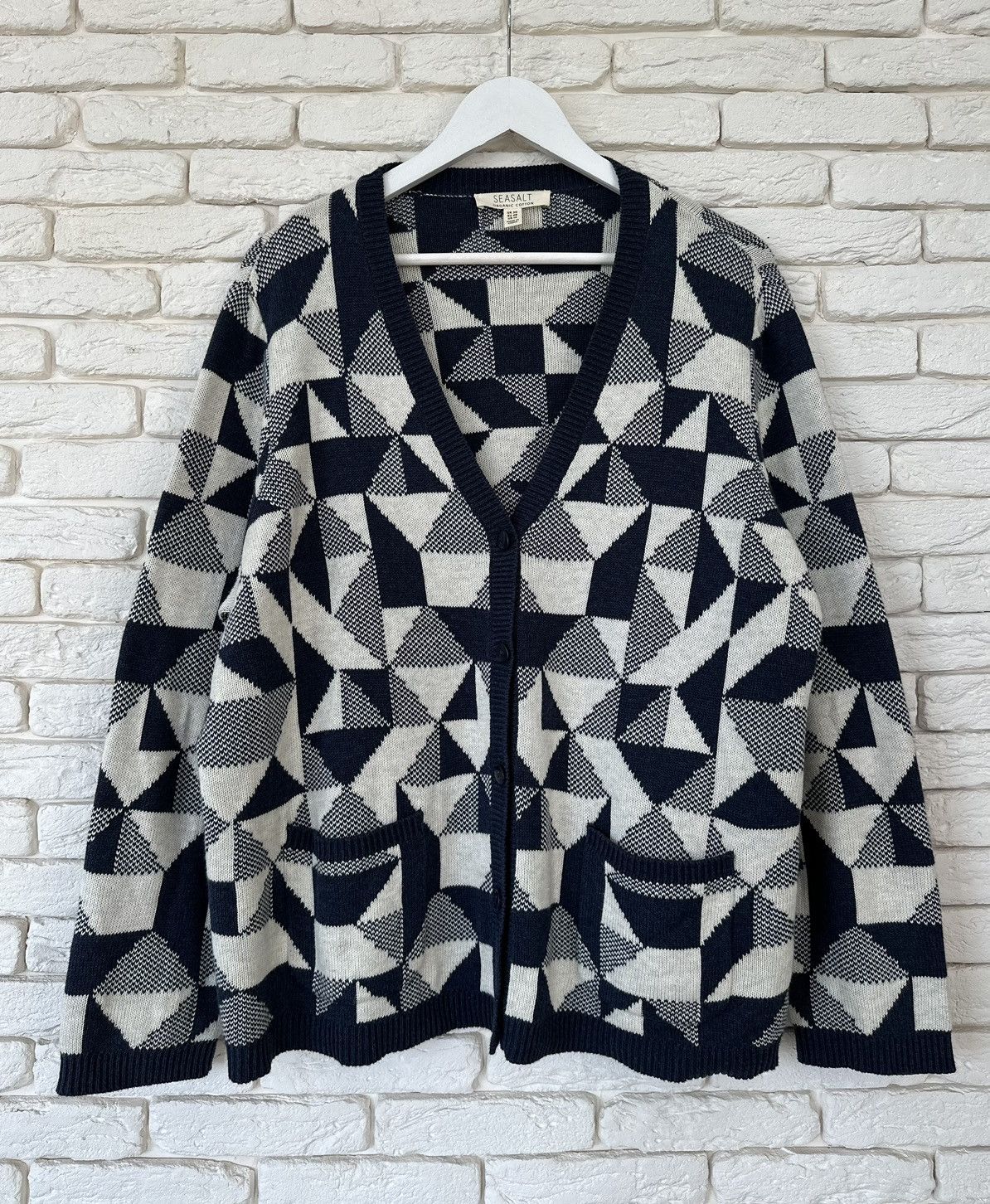 Seasalt Organic Cotton Cardigan Sweater Jumper US 16