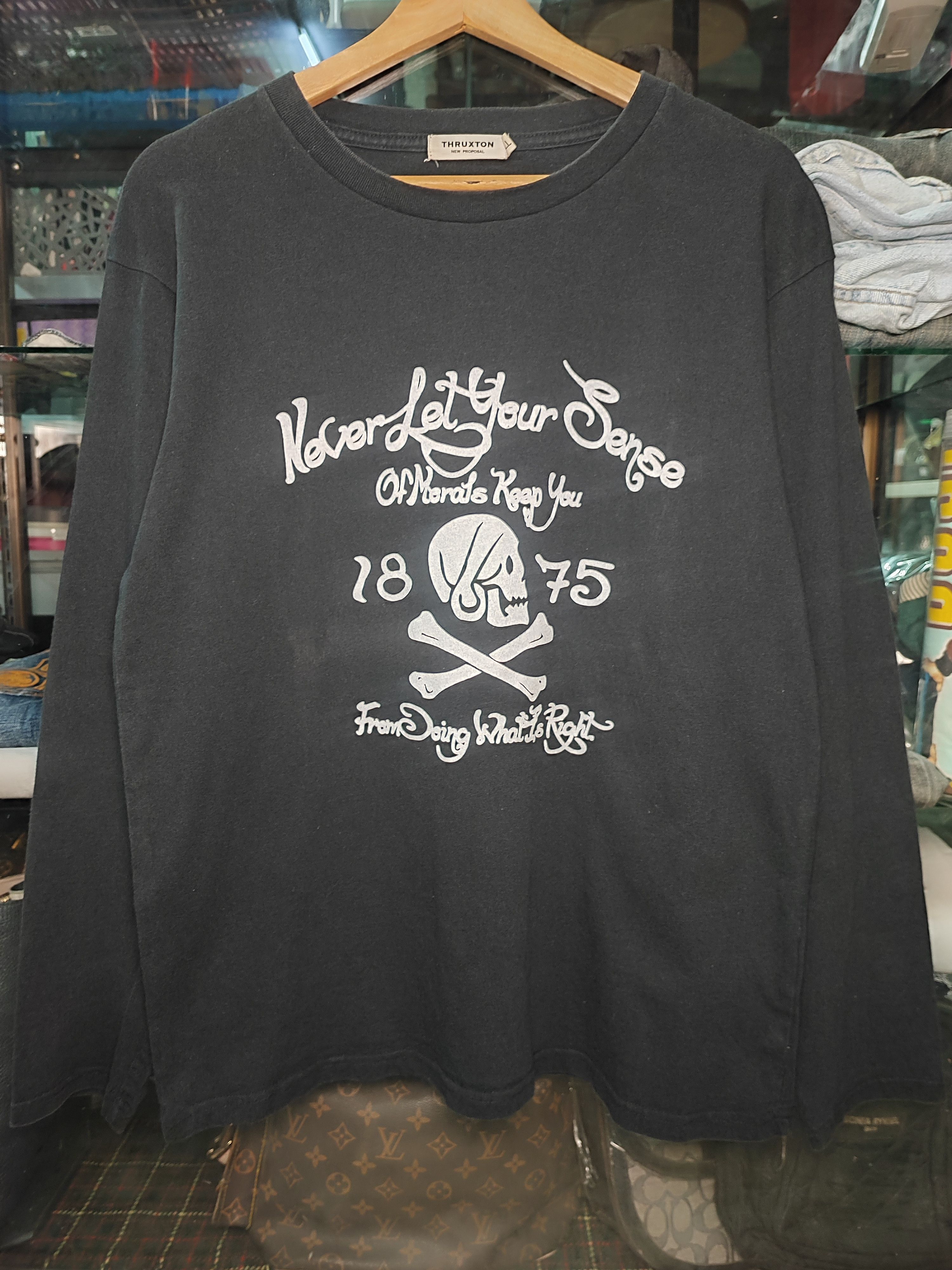 Number (N)ine Thruxton Japan Screaming Skull Japanese Biker Archive Size US L / EU 52-54 / 3 - 3 Thumbnail