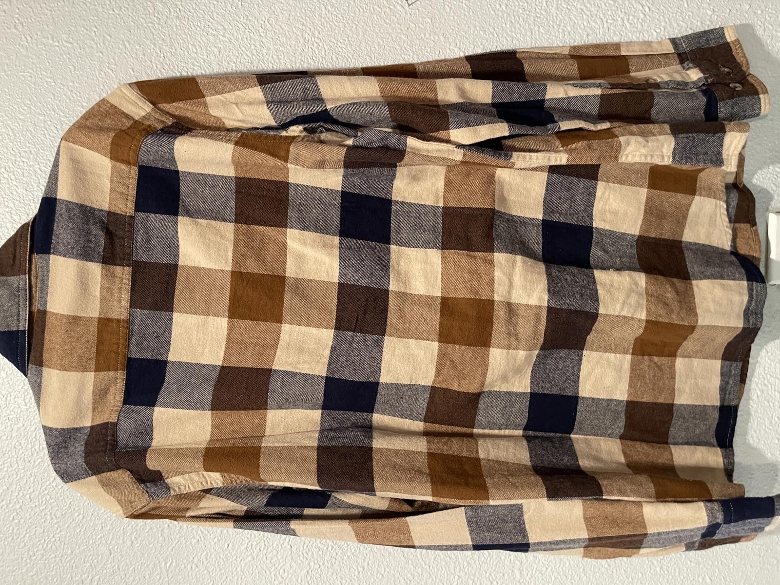 Sonoma Sonoma The Supersoft Flannel Shirt - Brown/Beige/Blue Plae Size US S / EU 44-46 / 1 - 2 Thumbnail