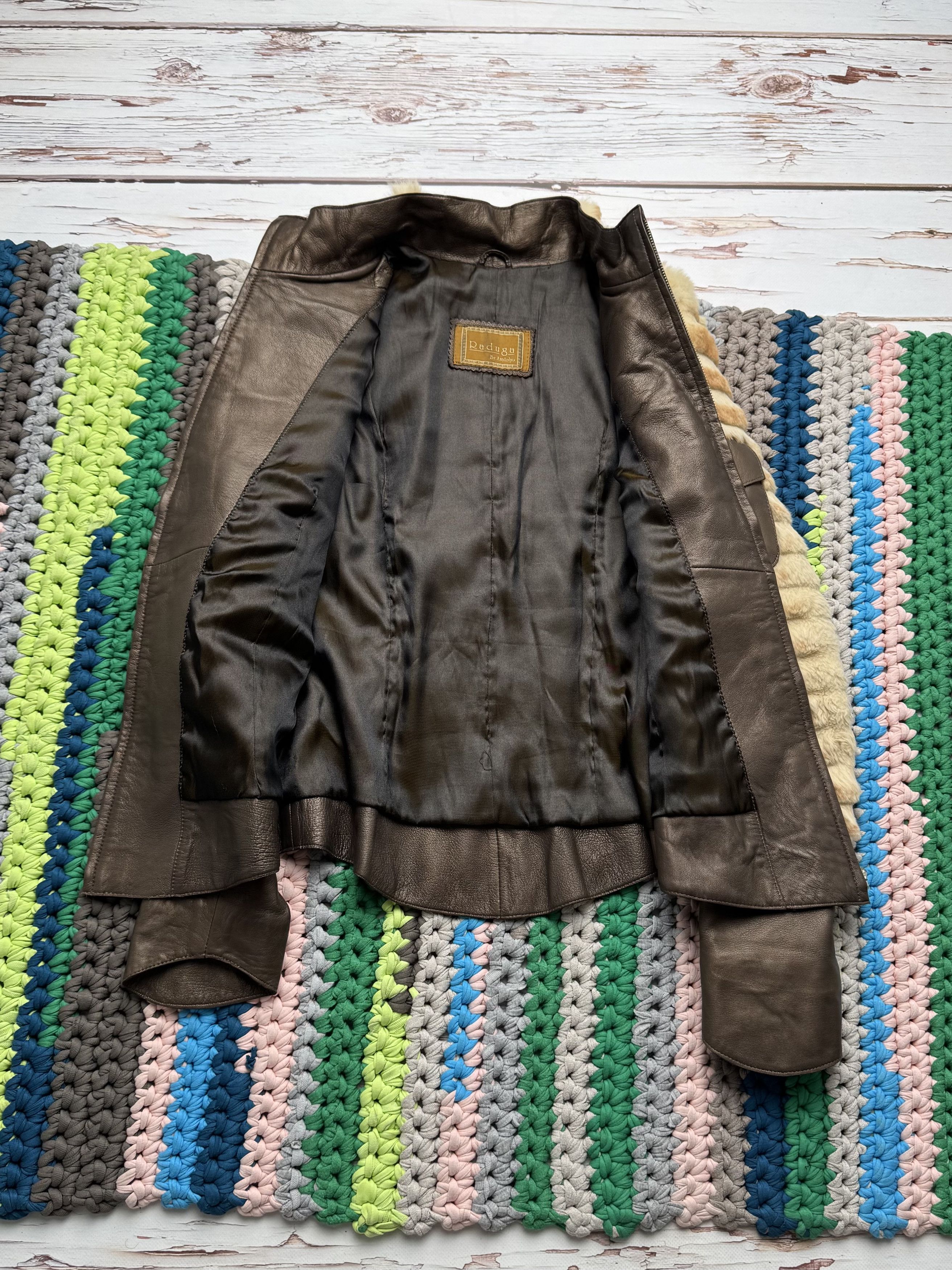 Japanese Brand 90's Cropped Leather Jacket With Real Fur (V2)(D15)(D10) Size S / US 4 / IT 40 - 6 Thumbnail