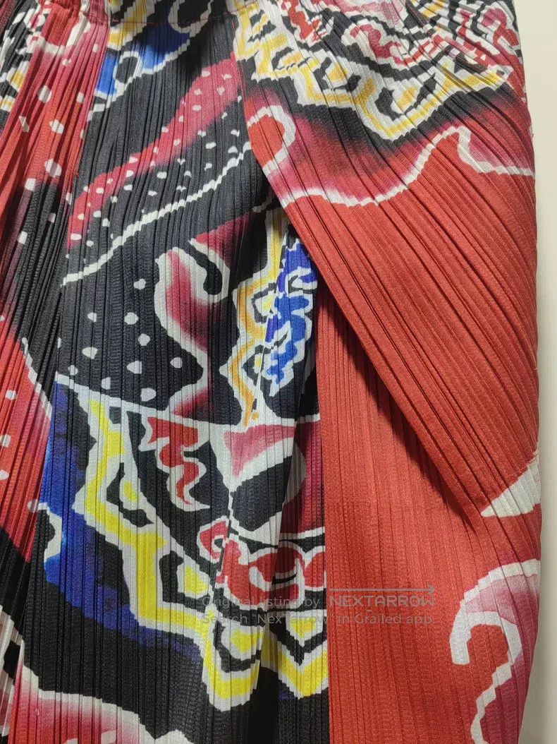 Issey Miyake Issey Miyake size:3 Red Opera Mask Print Pants Size 31" - 6 Thumbnail