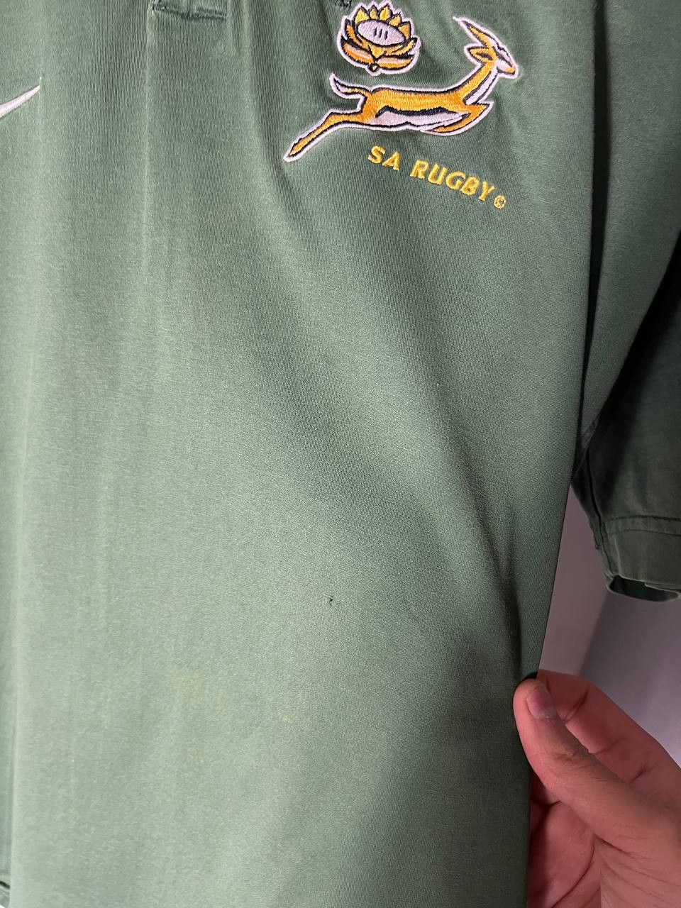 Nike VINTAGE NIKE SOUTH AFRICA RETRO RUGBY JERSEY Y2K 90s BLOKE Size US L / EU 52-54 / 3 - 8 Thumbnail