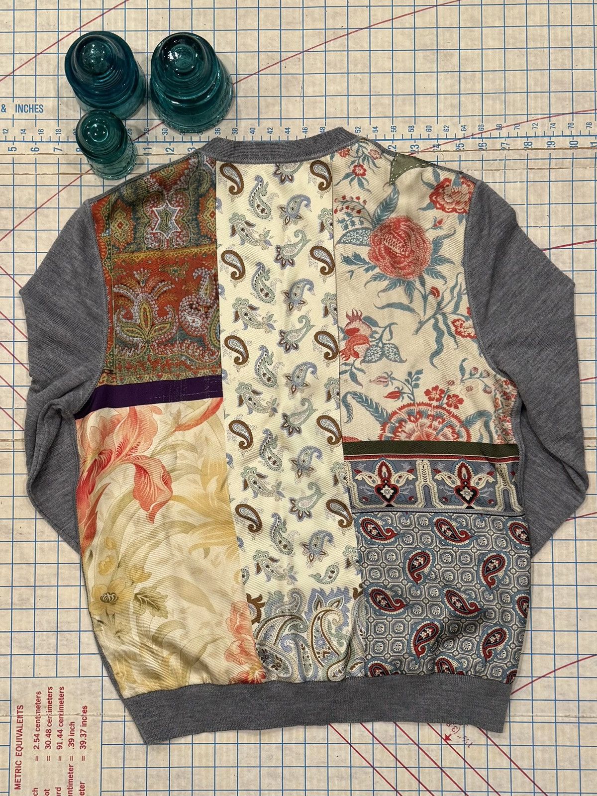 Pierre-Louis Mascia Pierre Louis Mascia Floral Paisley Patchwork Cardigan Medium Size M / US 6-8 / IT 42-44 - 2 Thumbnail