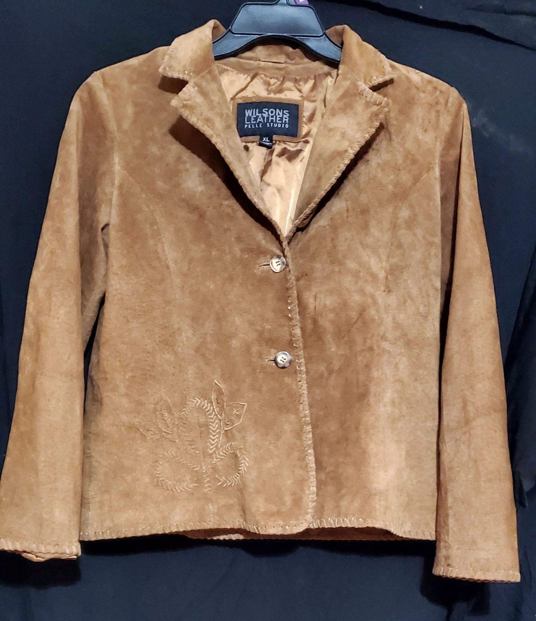 Wilsons Leather Wilsons Suede Western Jacket XL – Rockabilly Embroidered Size XL / US 12-14 / IT 48-50 - 1 Thumbnail