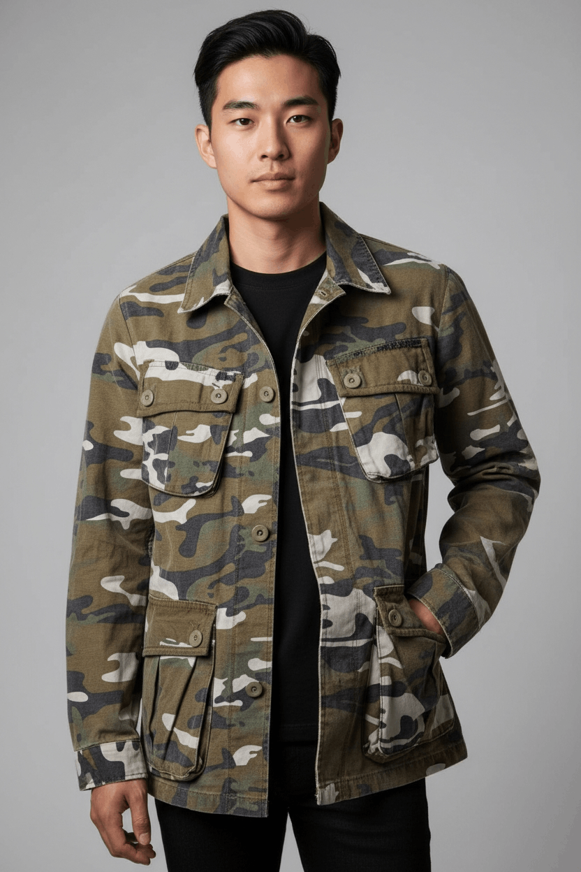 Japanese Brand surplus camouflage jacket Size US L / EU 52-54 / 3 - 1 Thumbnail