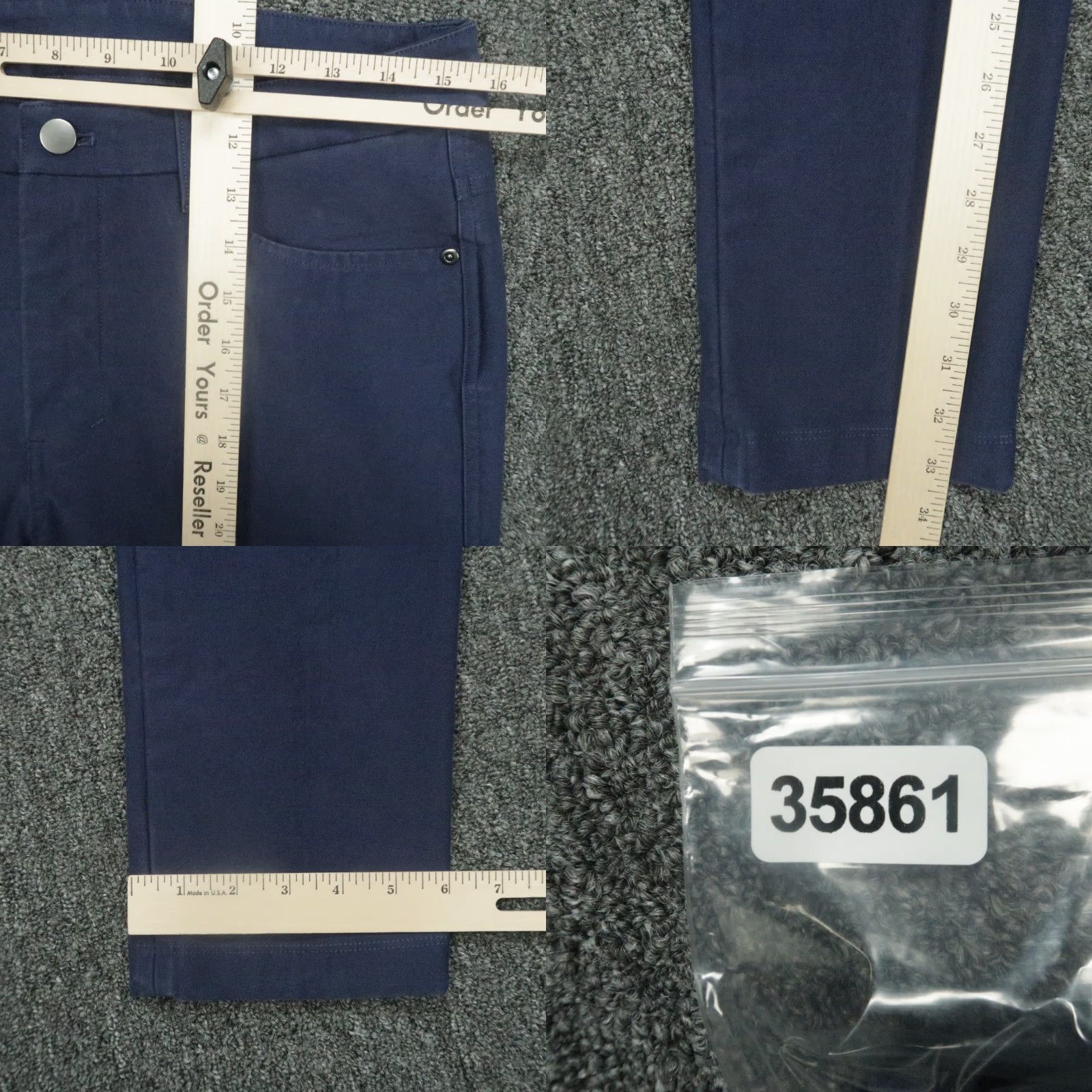 Lululemon Lululemon Pants Men 30x33 Blue ABC Utilitech Slim 5 Pocket Chino Size US 30 / EU 46 - 8 Thumbnail