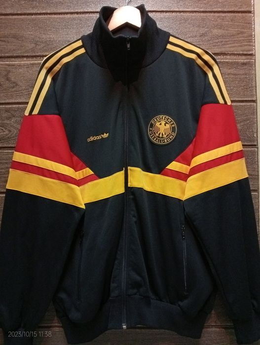 Adidas 🔥Vintage 1986 Adidas Deutscher Fussball-Bund Anthem Jacket | Grailed